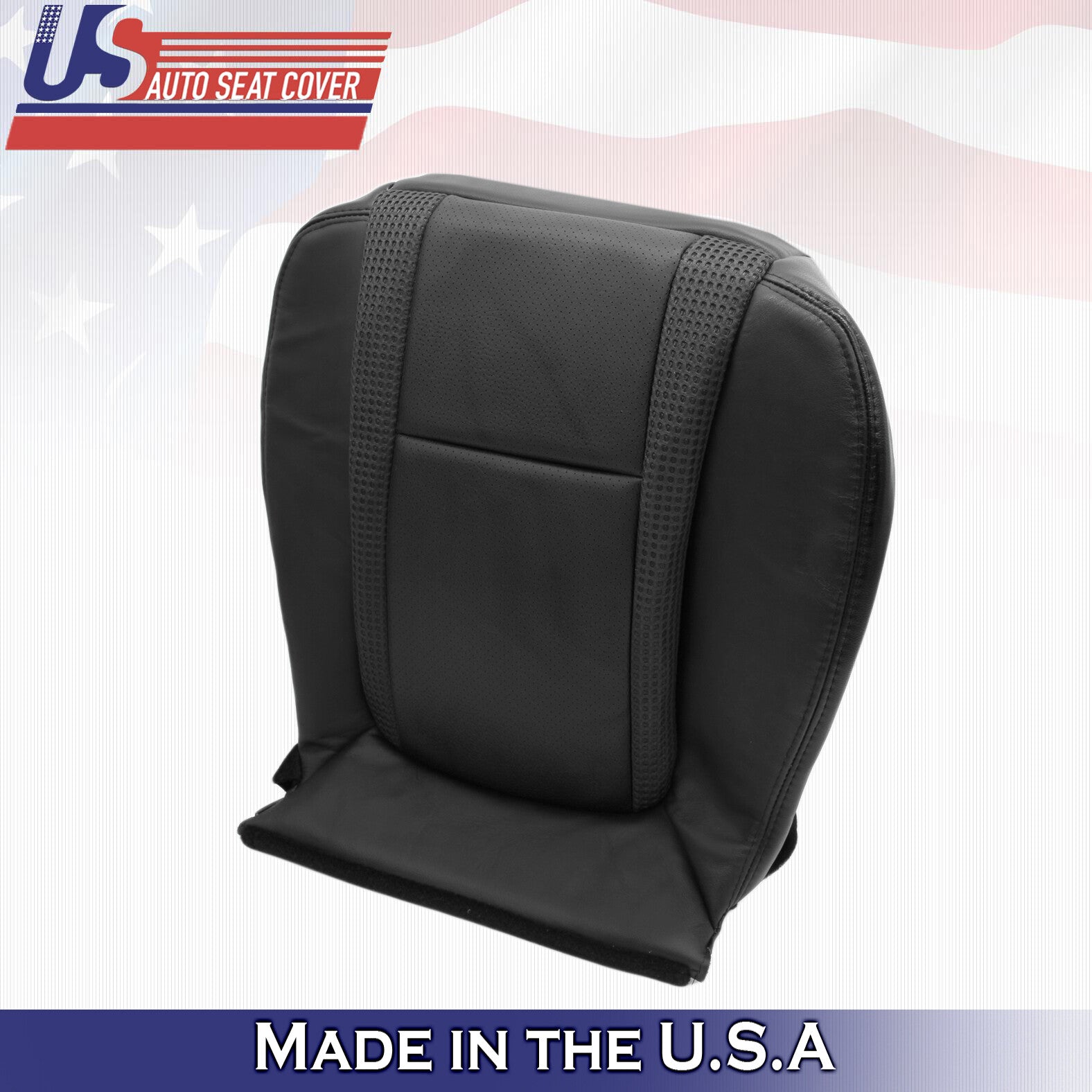 2010 To 2014 Ford F150 Raptor SVT Driver Side Bottom Leather Seat Cover Black