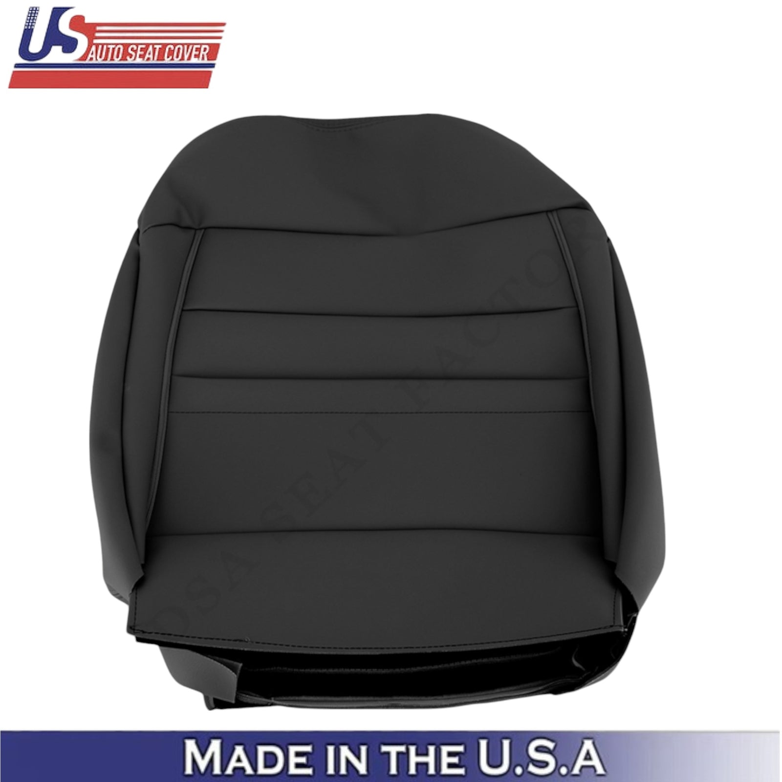 2015-2017 For Subaru Outback Leatherette Driver Side Seat Covers Slate Black