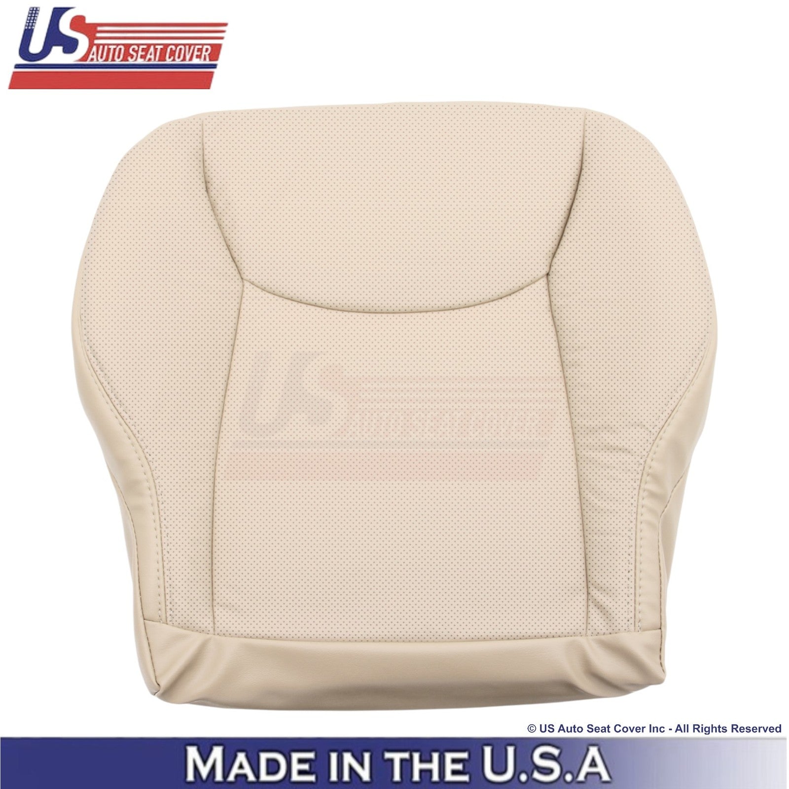 2003-2006 Fits Mercedes-Benz S-Class Leatherette Perf. Bottom Seat Covers Pebble