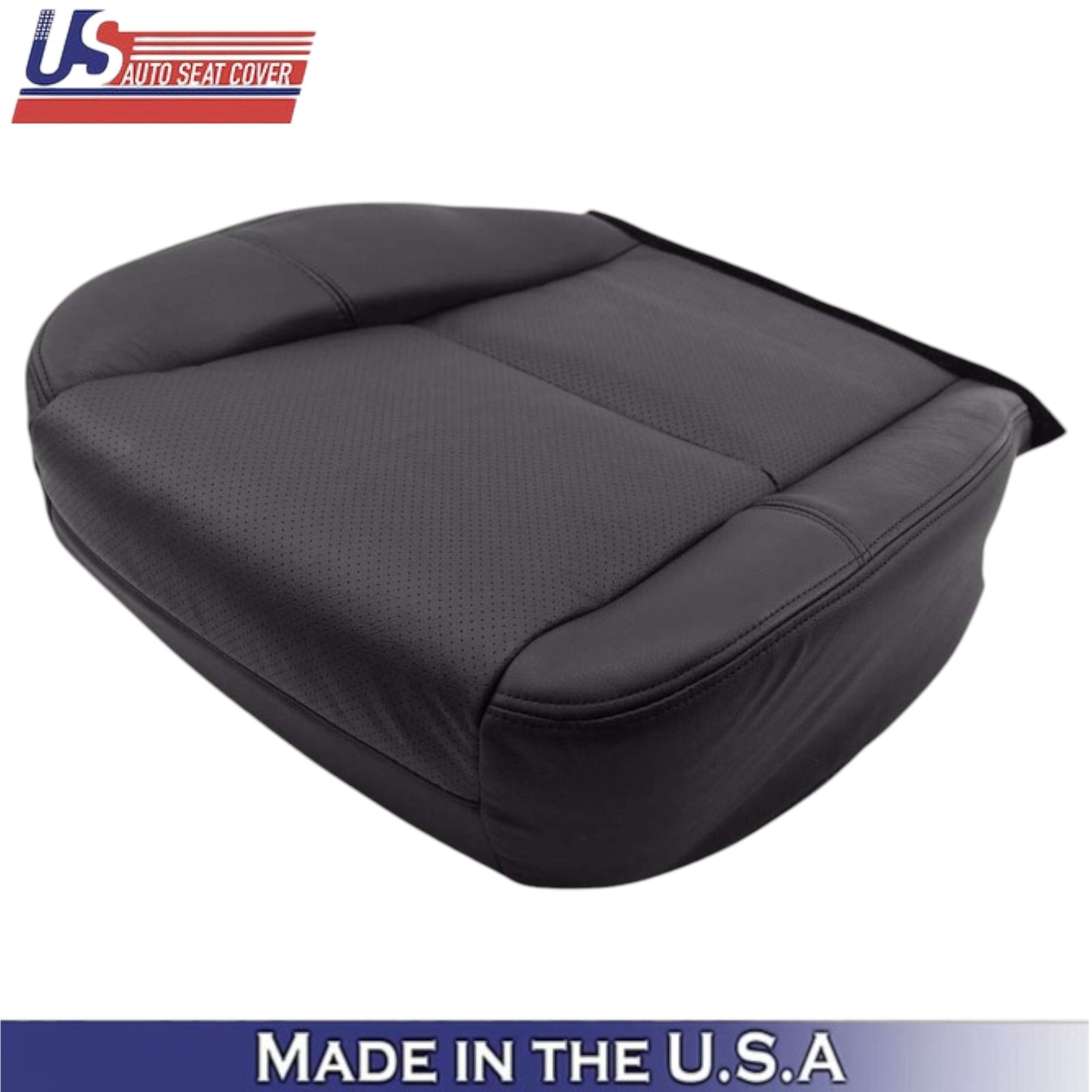 2009-2014 For GMC Sierra Denali Genuine Leather Passenger Bottom Cover Ebony