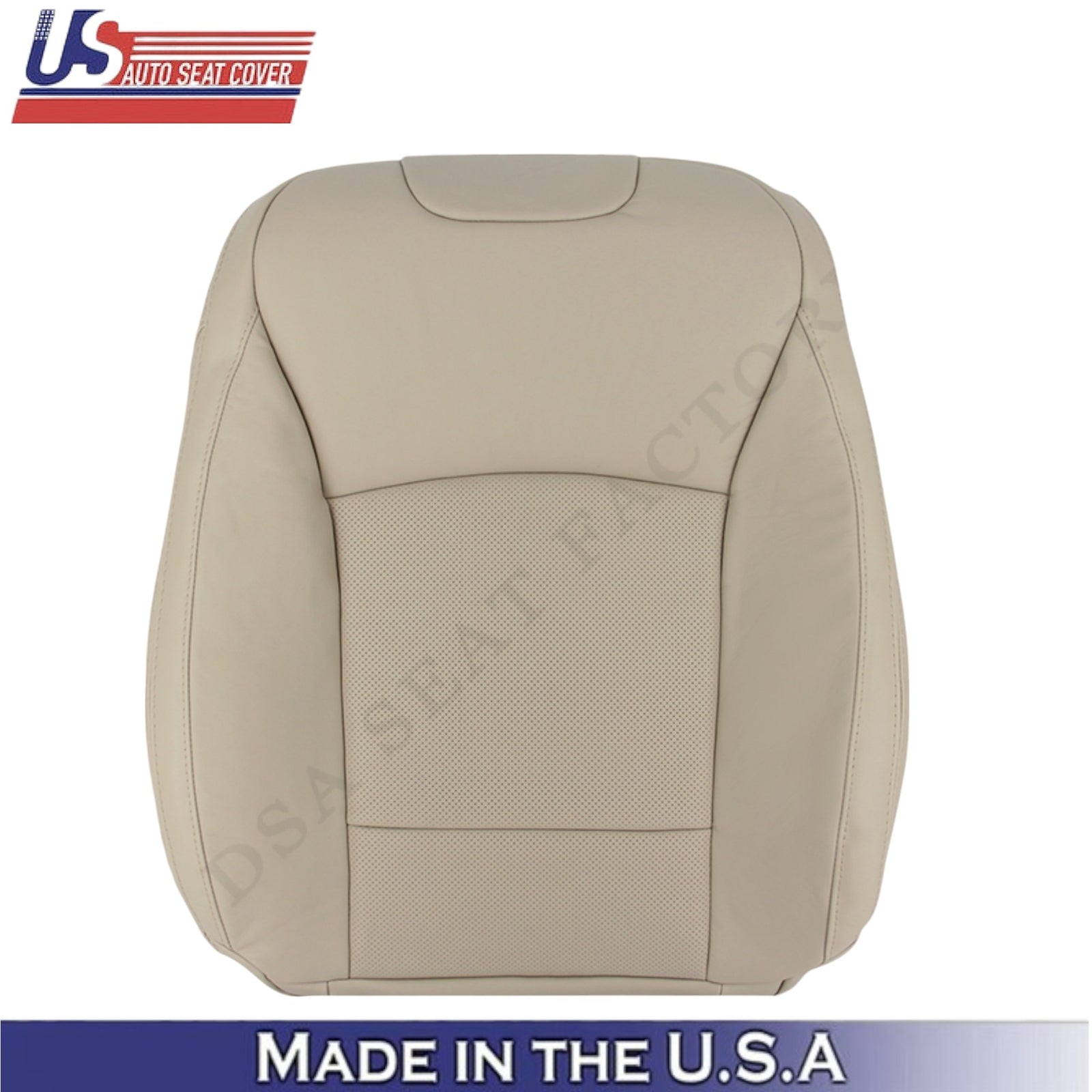 2015-2017 For Subaru Outback Leatherette Driver Side Seat Covers Warm Ivory