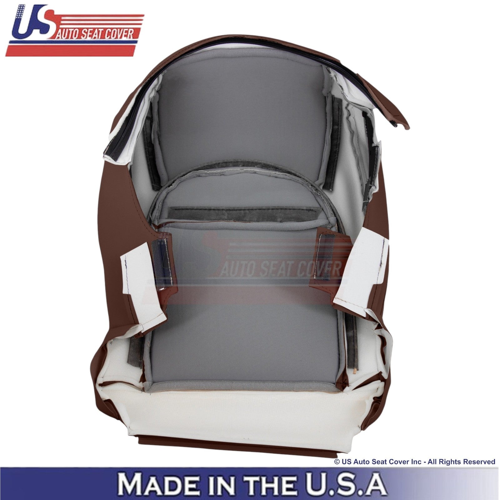 2008-2021 For Toyota Land Cruiser Genuine Leather Perf Front Bottom Covers Brown