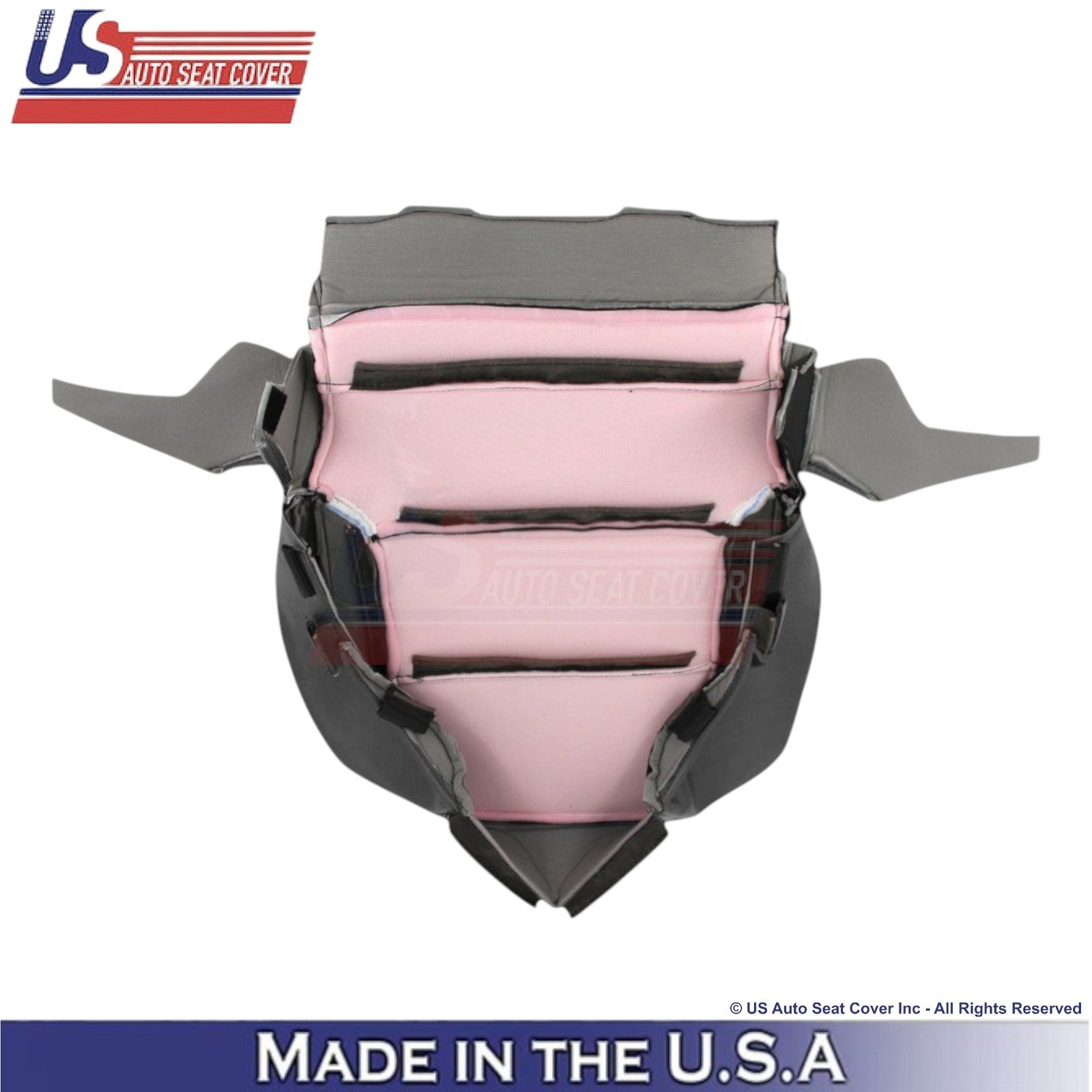 2014-2019 For Chevy Silverado 1500 LT LS Leather Perf Front Covers Gray