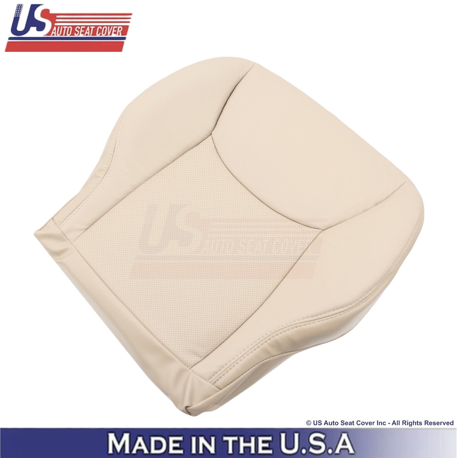 2003-2006 Fits Mercedes-Benz S-Class Leatherette Half Perf. Bottom Covers Pebble