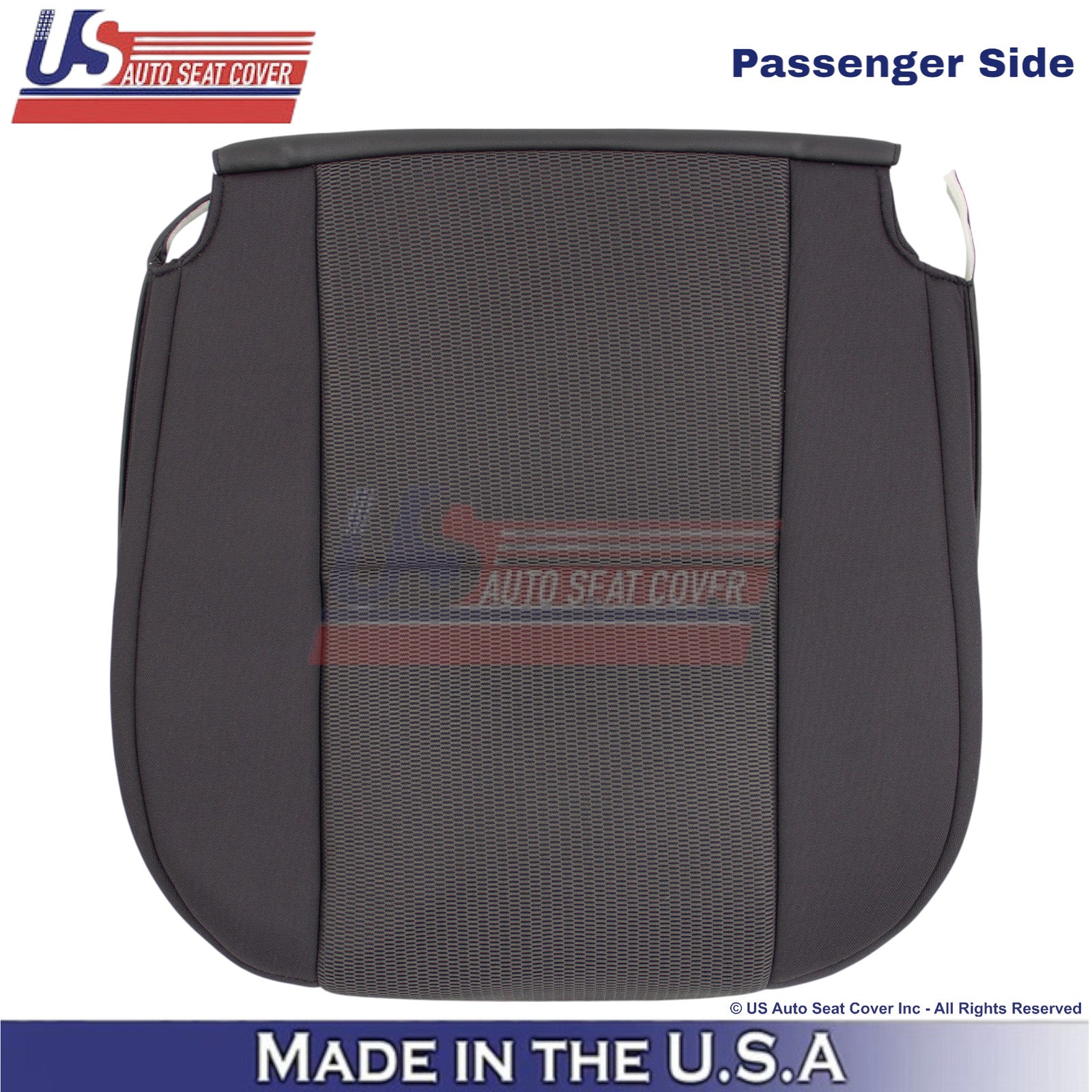 2007-2011 Fits Toyota FJ Cruiser Cloth Passenger Bottom Seat Cover Dark Graphite