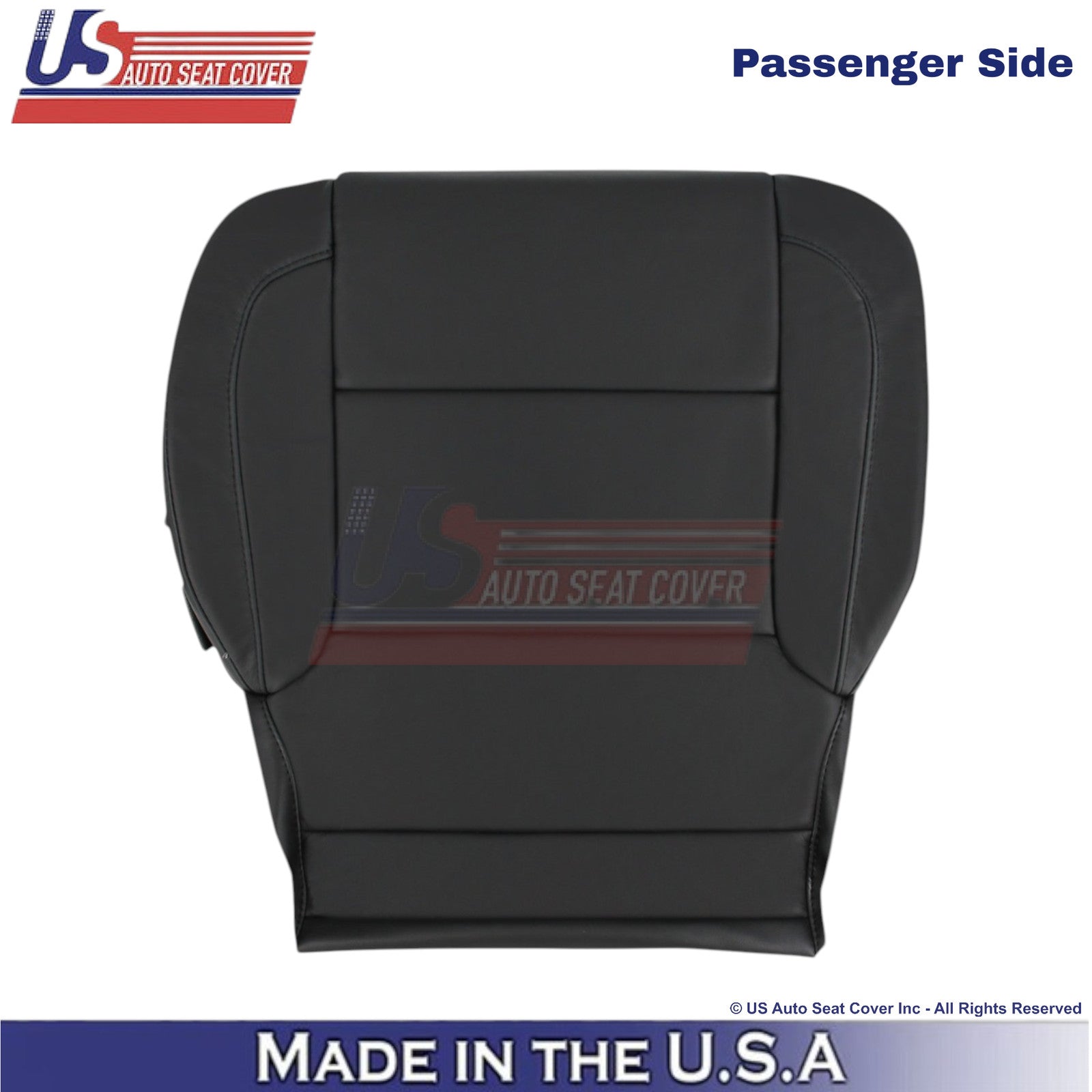 2015-2020 For Chevy Tahoe Leatherette Passenger Bottom Replacement Cover Black