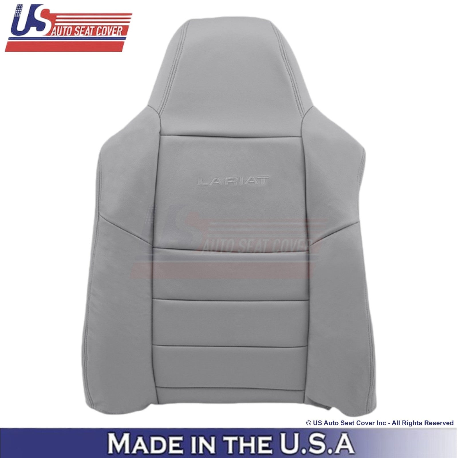 2003-2007 Fits Ford F250 F350 Lariat Leatherette Passenger Top OEM Cover Gray
