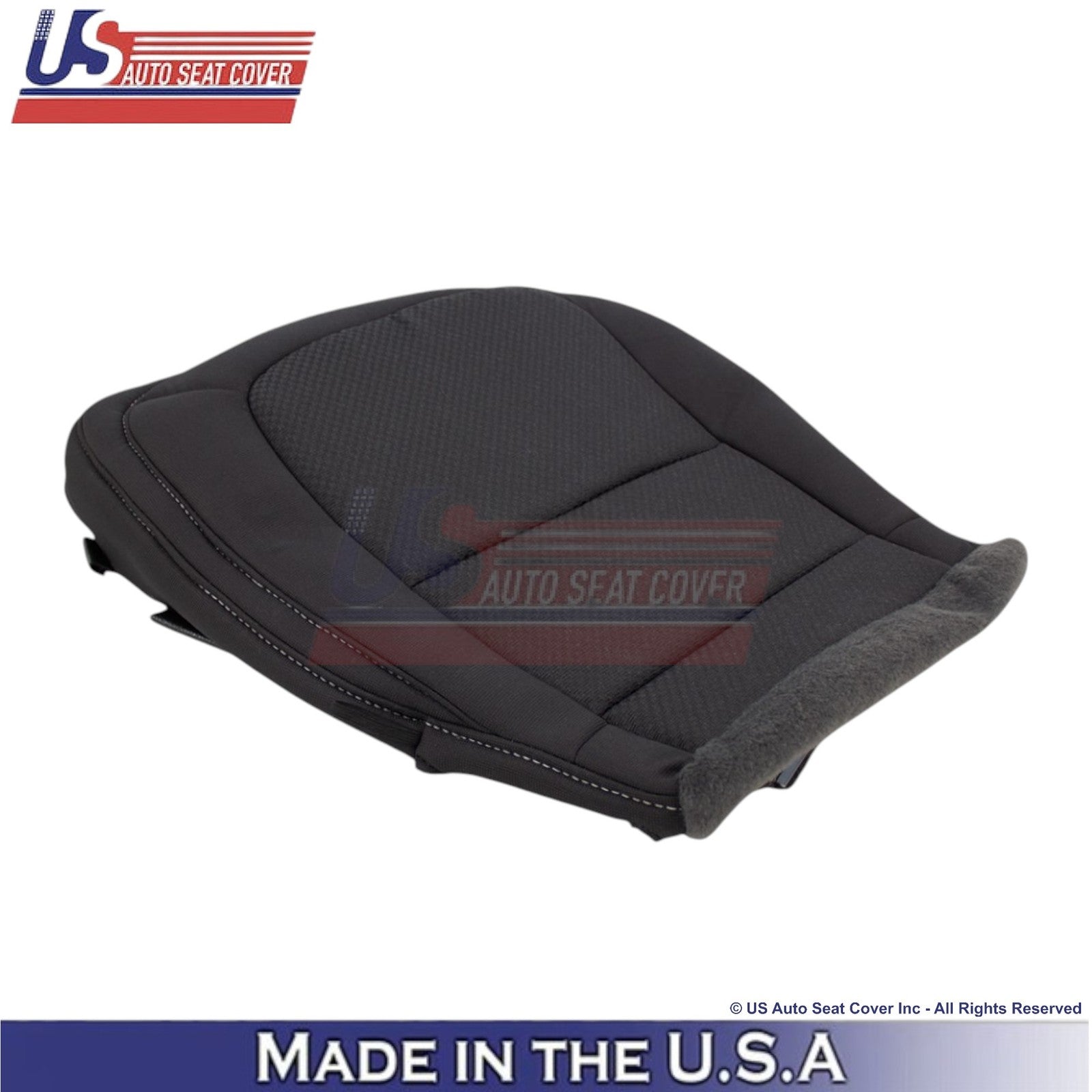 2015-2022 For Chevrolet Colorado Cloth Front Replacement Seat Covers Jet Black