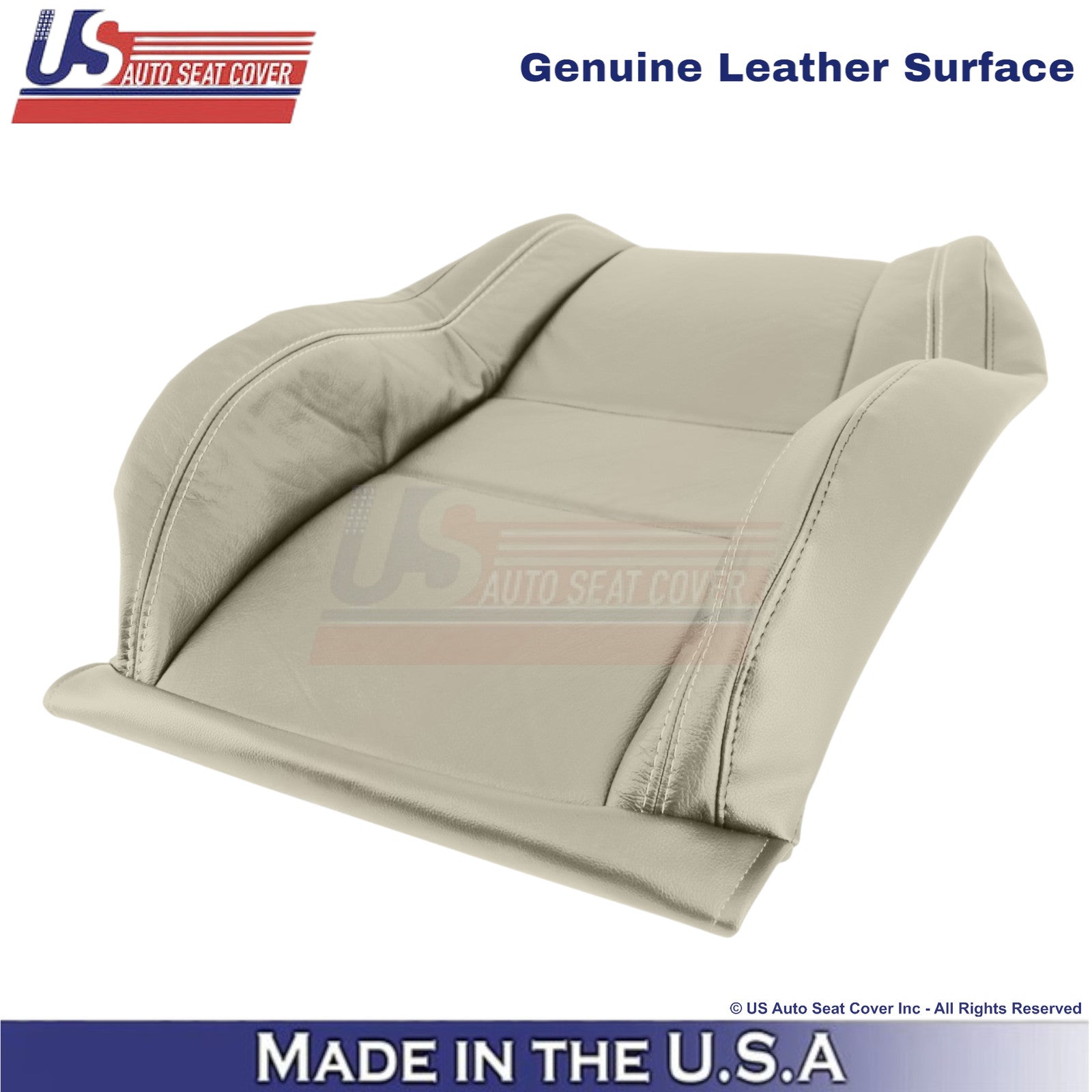 2011-2022 For Dodge Durango Genuine Leather Driver Seat Covers Light Frost Beige