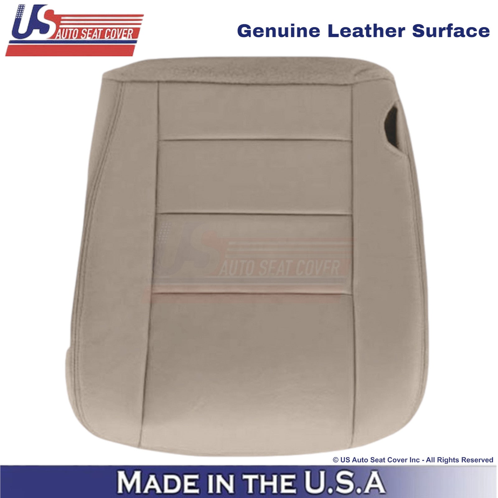 2003-2004 Fits Ford F250 F350 Lariat Leather Driver Bottom Replacement Cover Tan