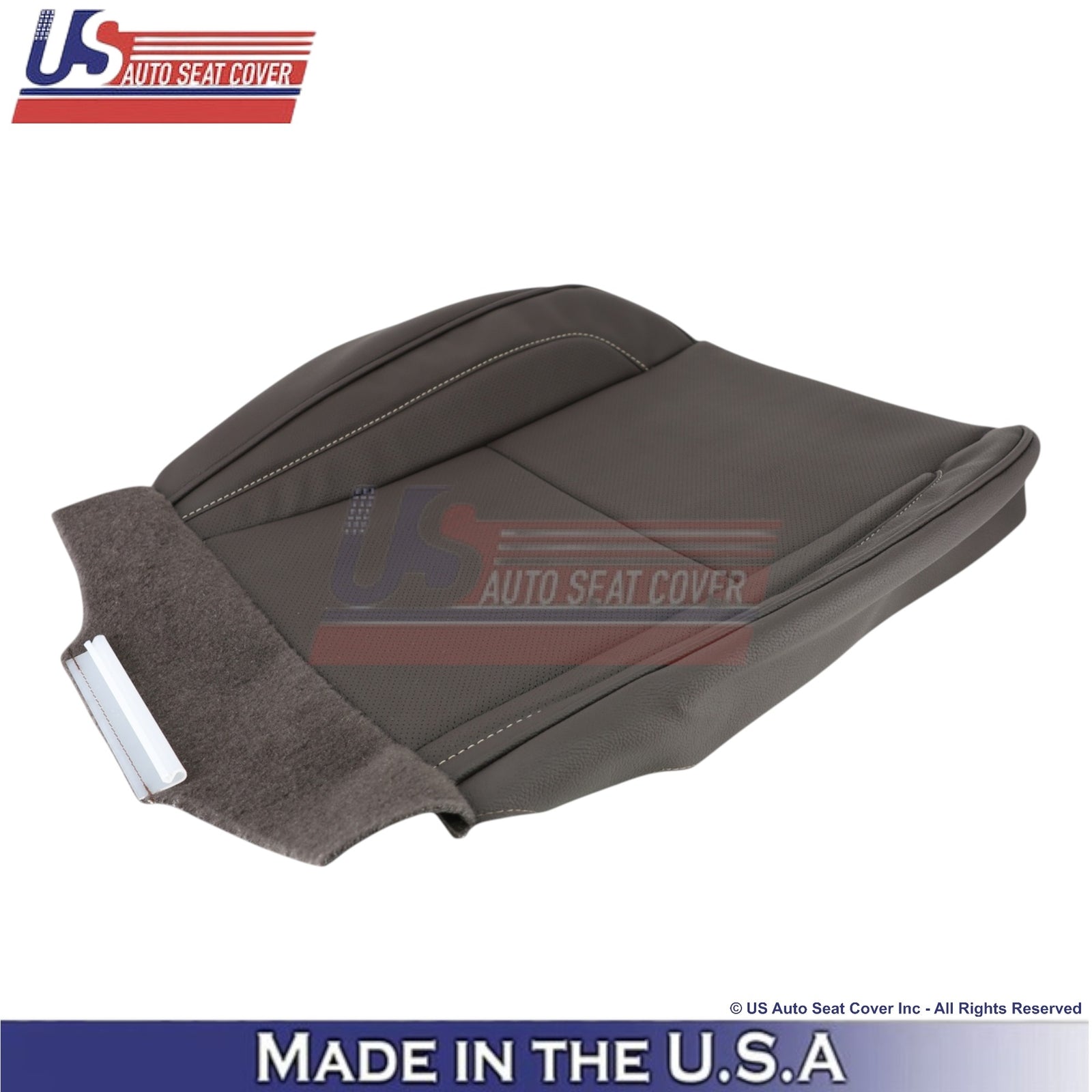 2007-2014 For Cadillac Escalade Platinum Leather Front Bottom Covers Cocoa Brown