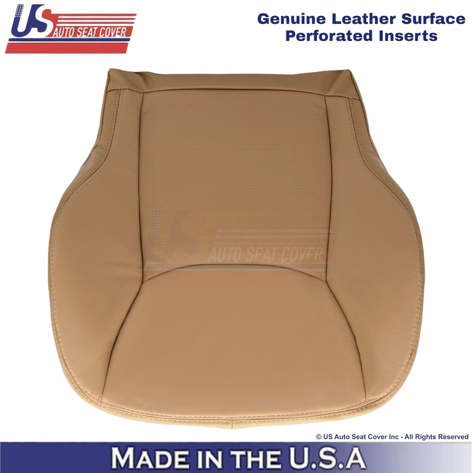 2000-02 For Mercedes-Benz S Genuine Leather Half Prf Driver Bottom Cover Saffron