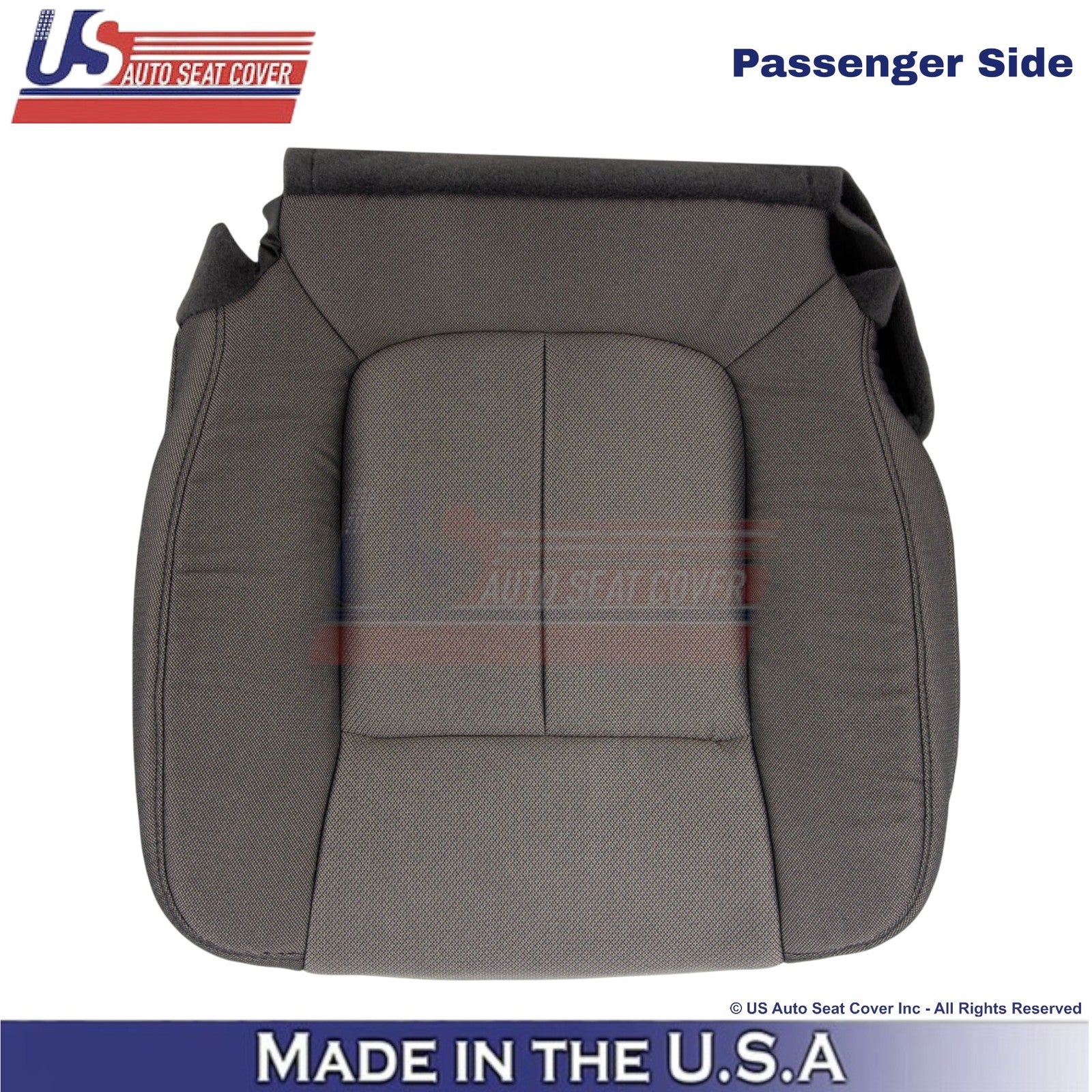 2009-2010 Fits Ford F150 Cloth Front Passenger Bottom Seat Cover Medium Stone