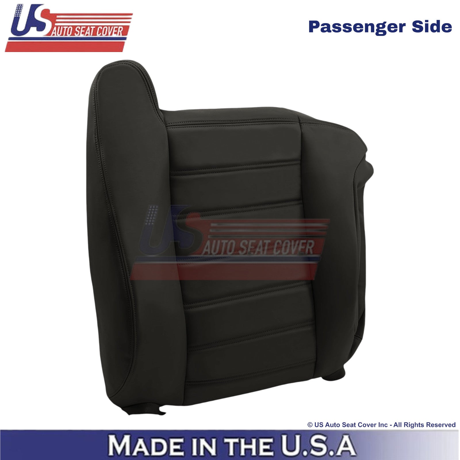 2003-2007 For Hummer H2 Leatherette Passenger Top Replacement Cover Ebony Black