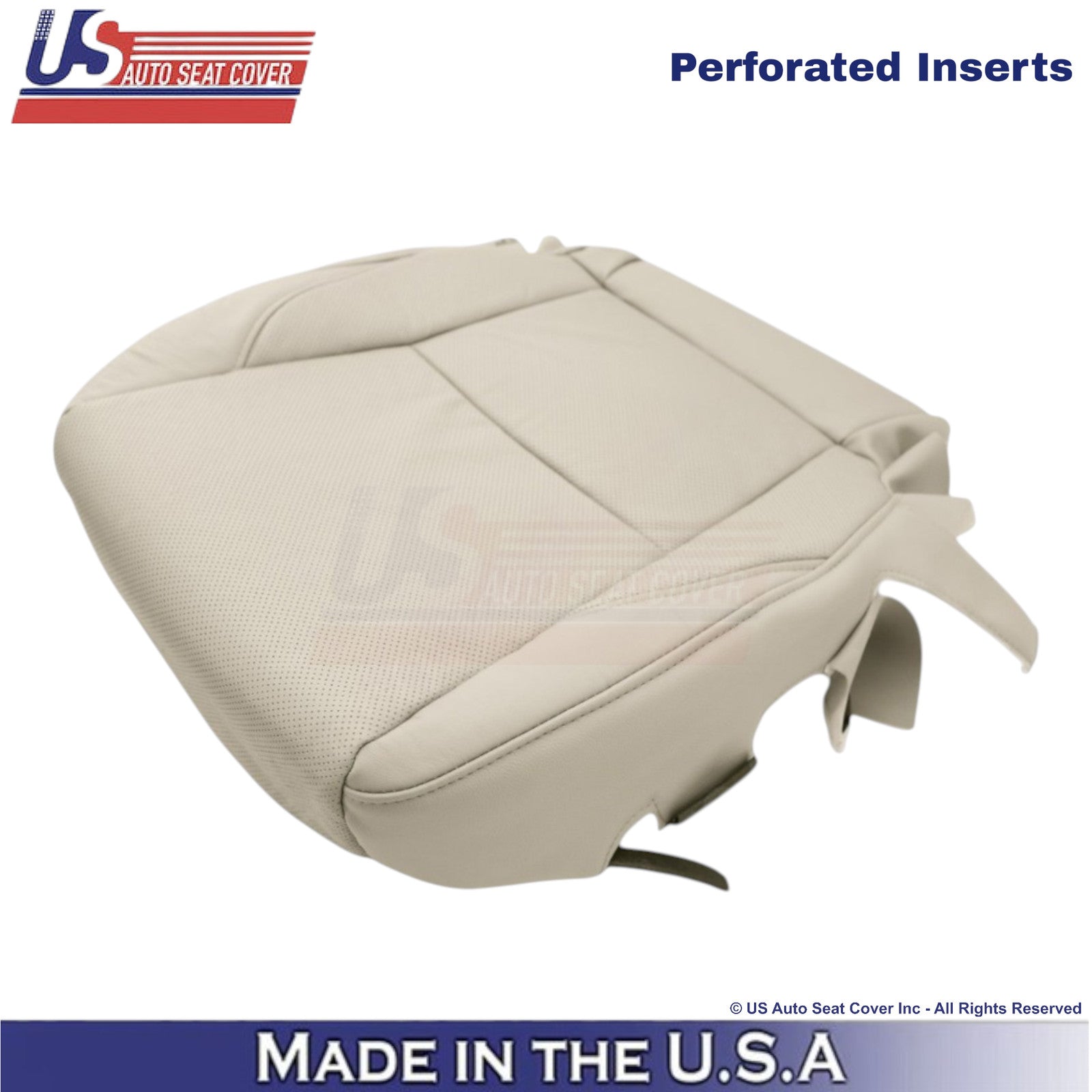 2007-2012 For Lexus ES350 Leatherette Perf. Driver Bottom Cover Parchment Tan