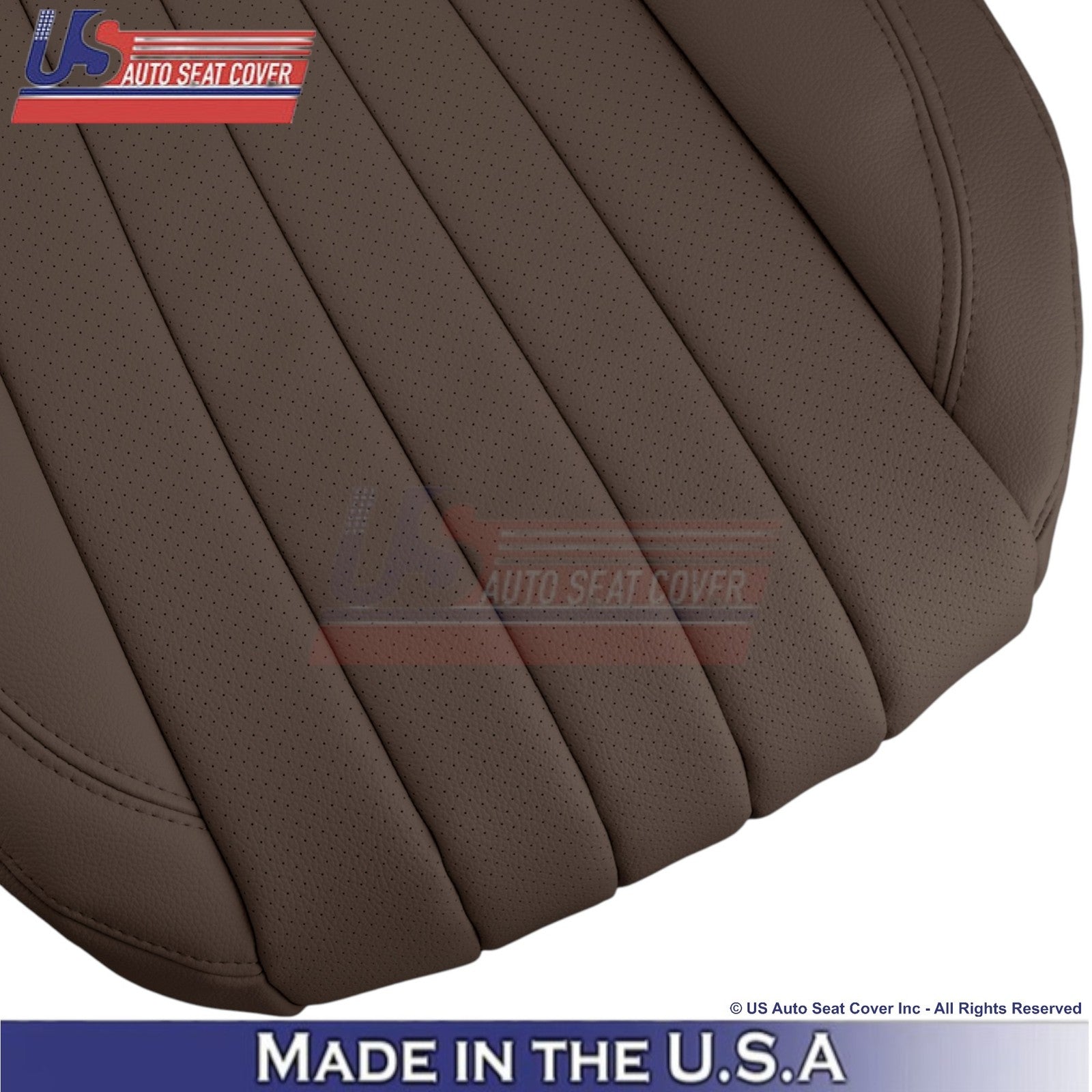 2017-2023 Fits Mercedes Benz E-Class Leatherette Front Seat Covers Nut Brown