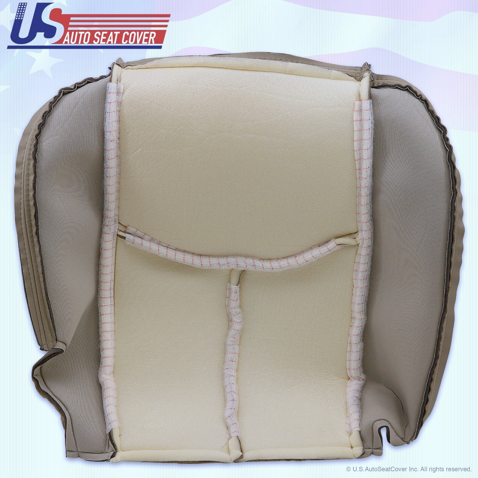 2003 to 2006 Cadillac Escalade Driver Bottom Leather Seat Cover replacement Tan
