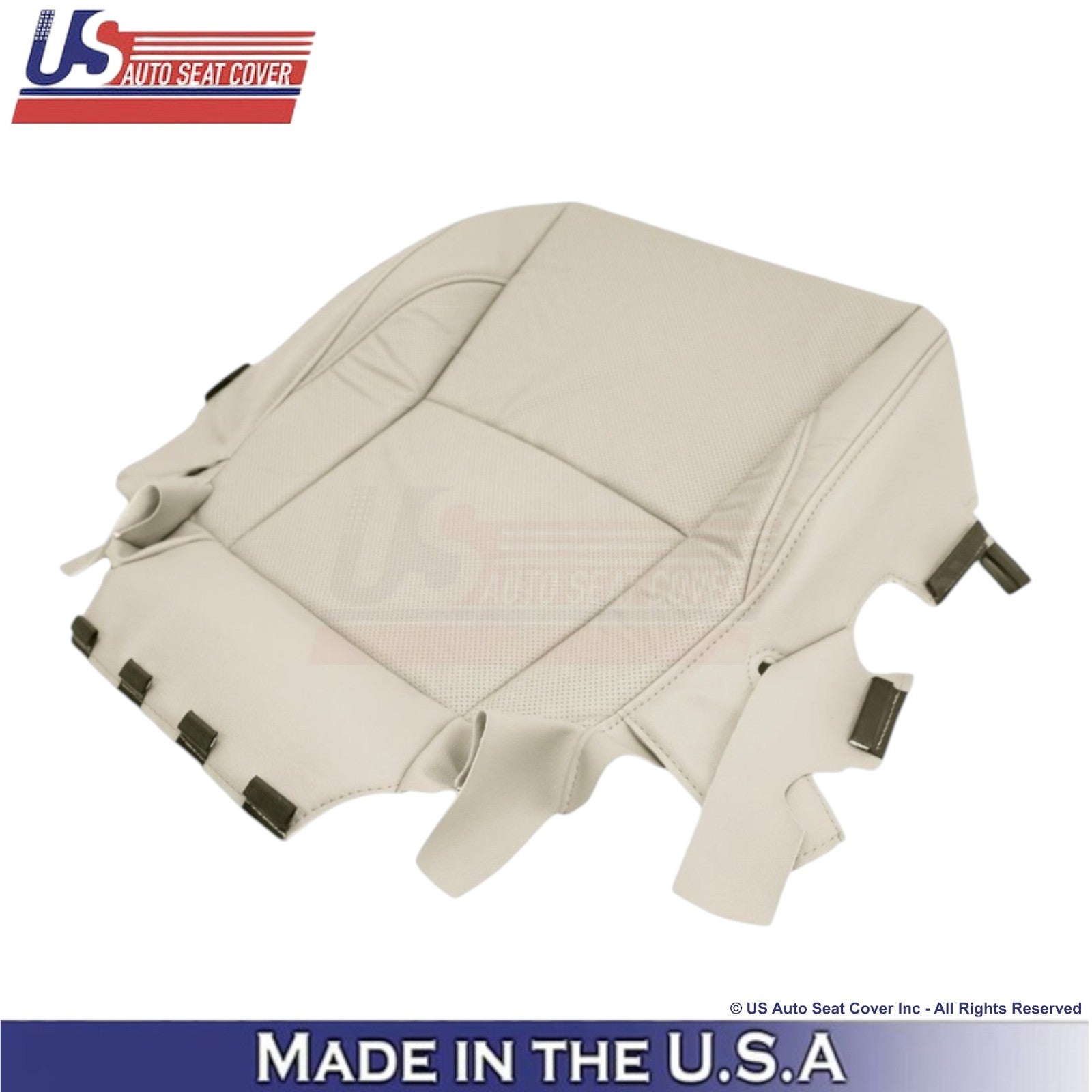 2007-2012 For Lexus ES350 Genuine Leather Driver Bottom Seat Cover Parchment Tan