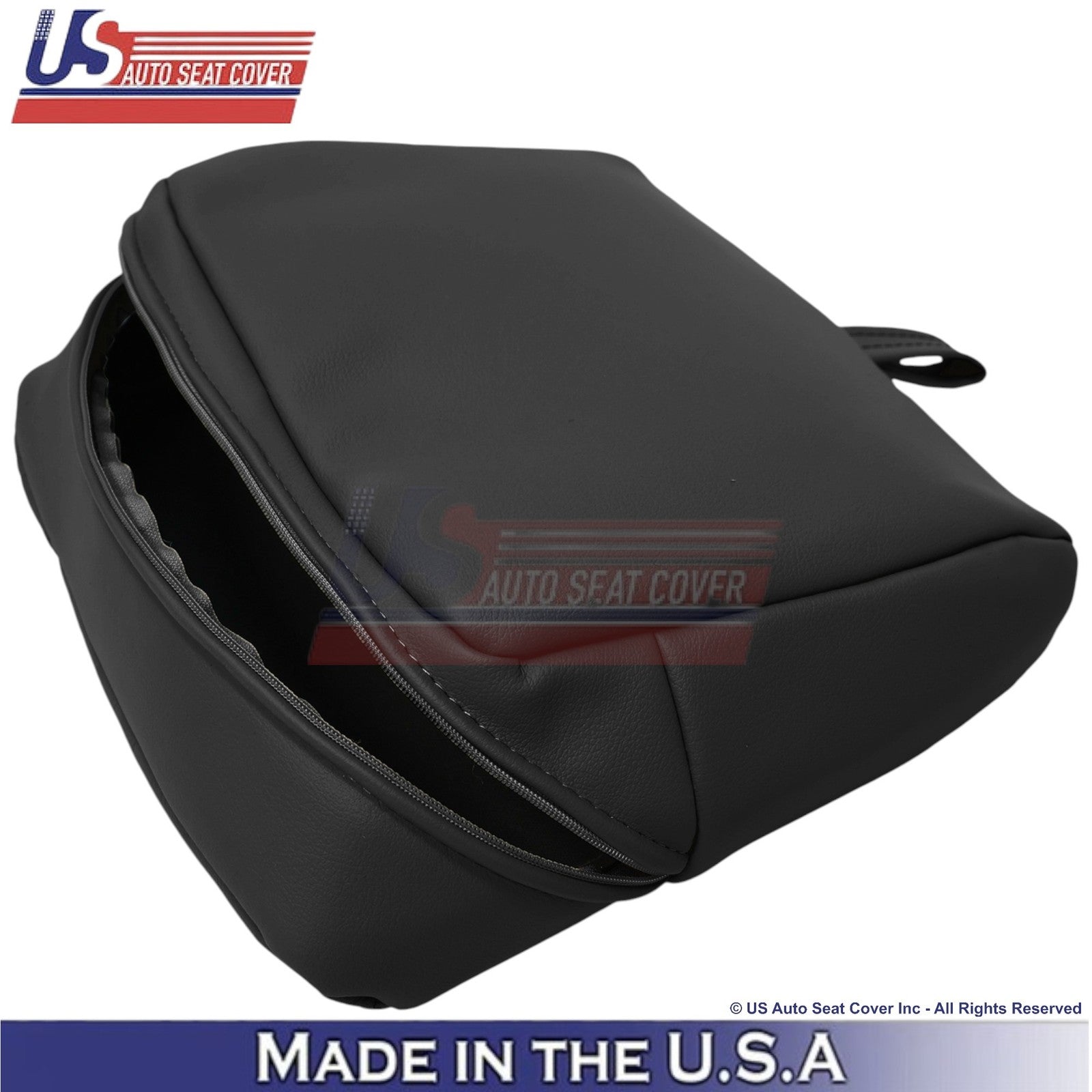 2003-2004 Fit Ford F250 F350 Lariat Leather Rear Bench Top OEM Seat Covers Black