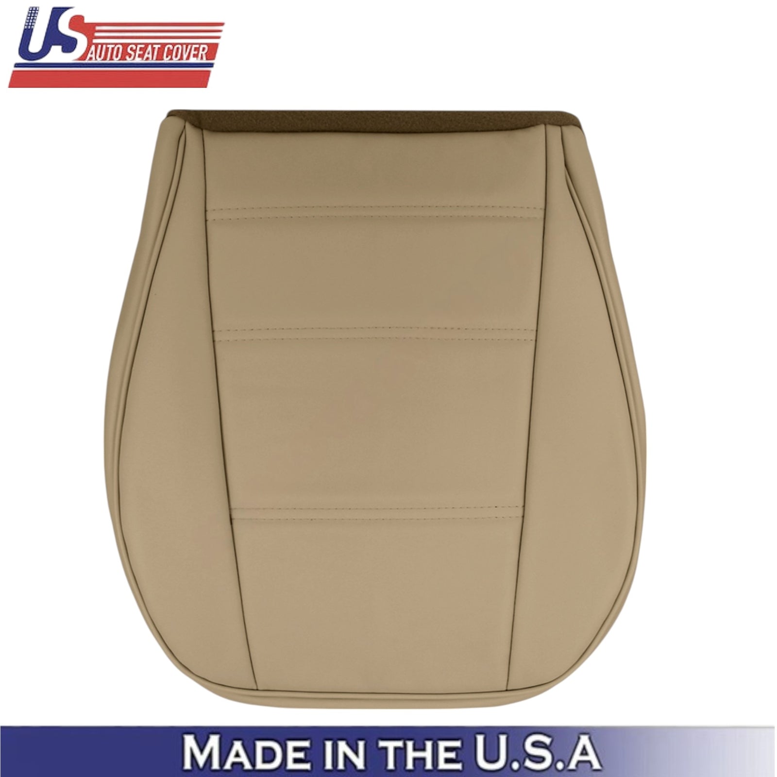 1999-2004 For Ford Mustang V6 Leatherette Front Seat Covers Medium Parchment