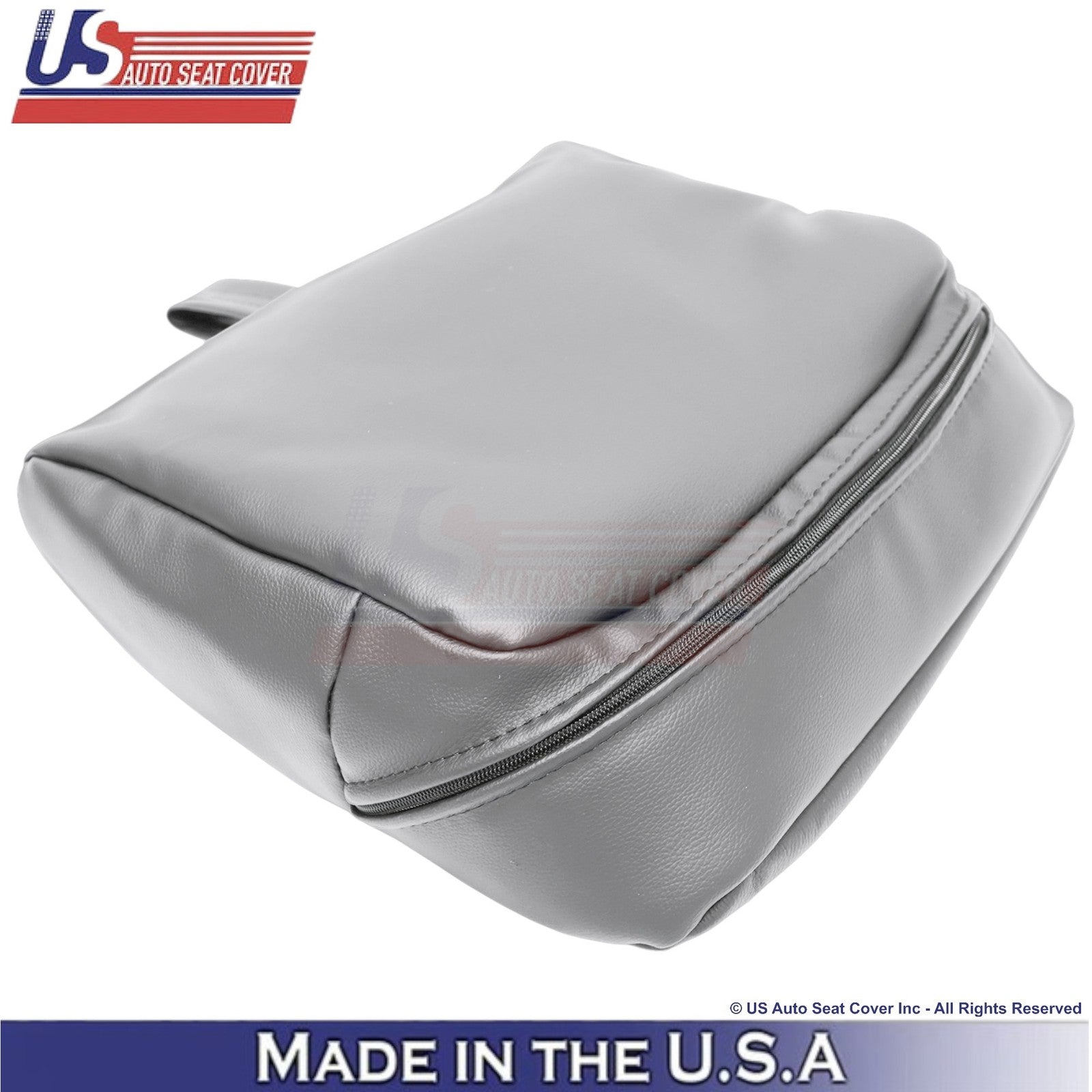 2003-2007 For Ford F250 F350 Lariat Leather Perf Rear Bench Seat Covers Gray