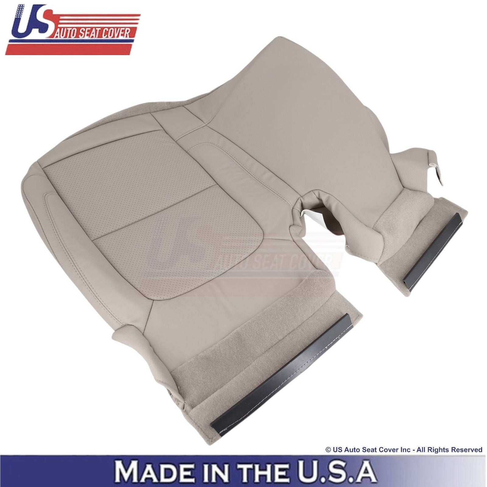 2011-2015 For Ford Explorer 2nd Row Bottoms Leather Seat Covers Med. Light Stone