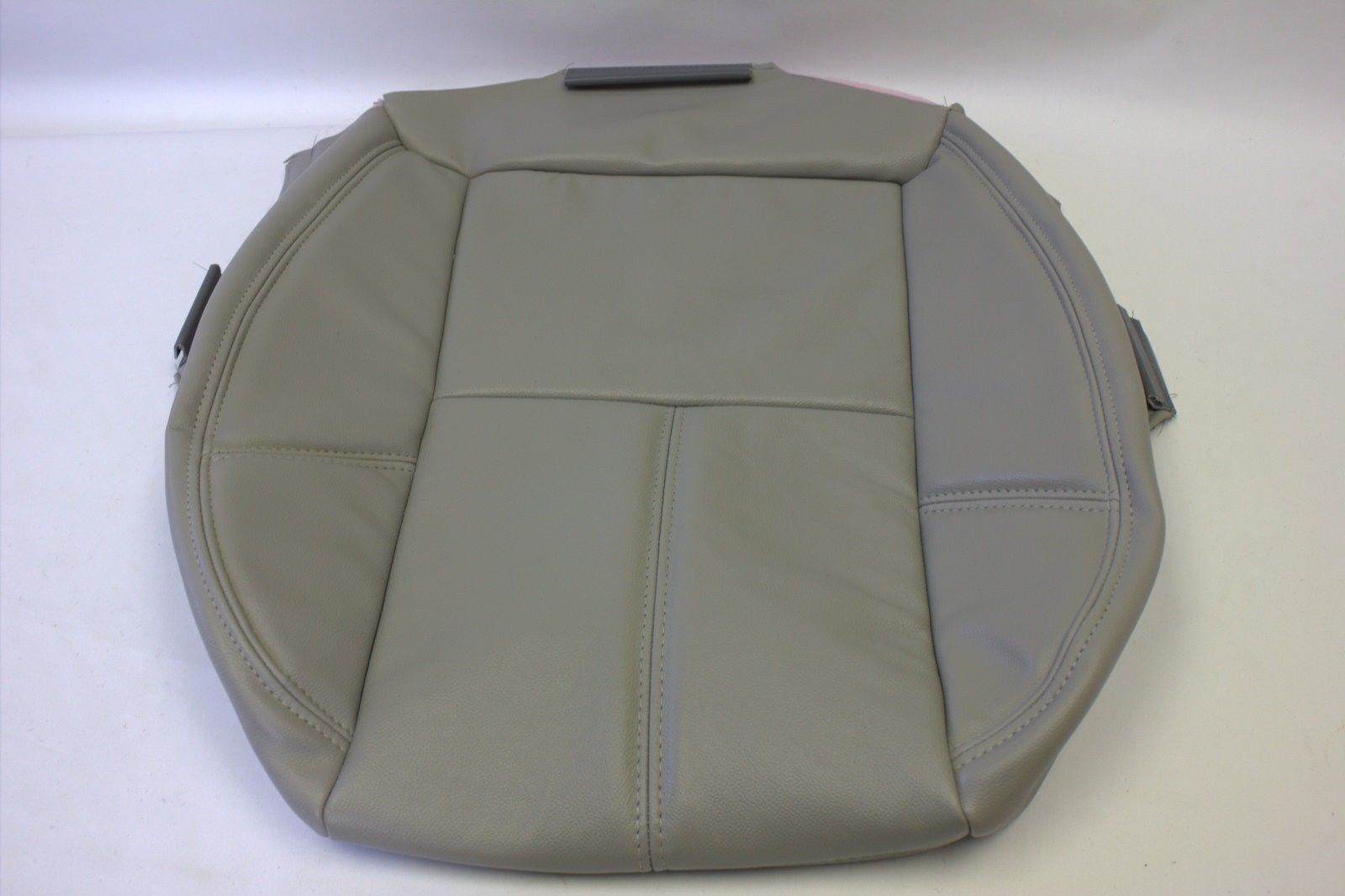 2007 to 2012 Chevy Silverado Driver Bottom Leather Seat Cover Gray