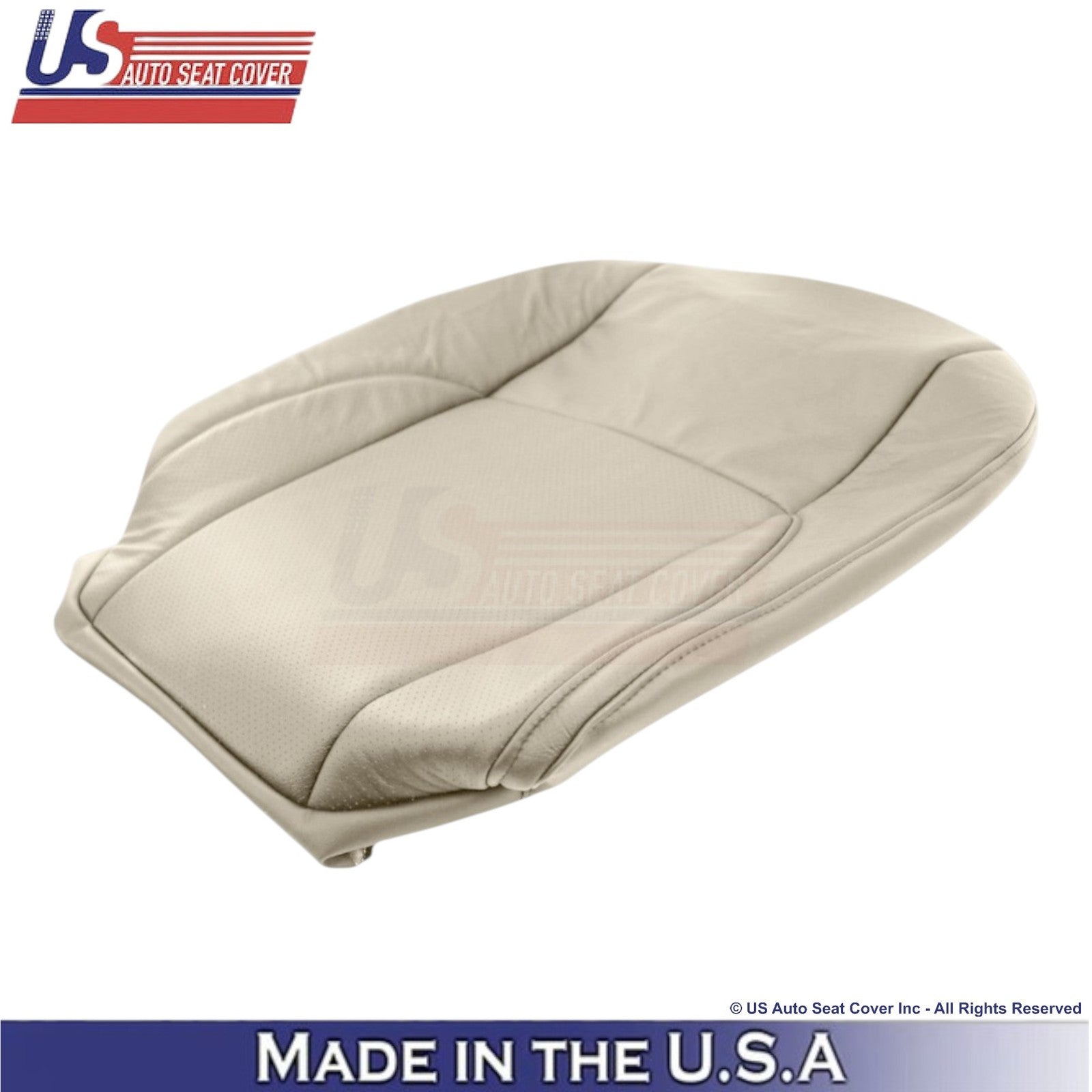 2007-2012 For Lexus ES350 Leatherette Perf. Front Driver Top Cover Parchment Tan