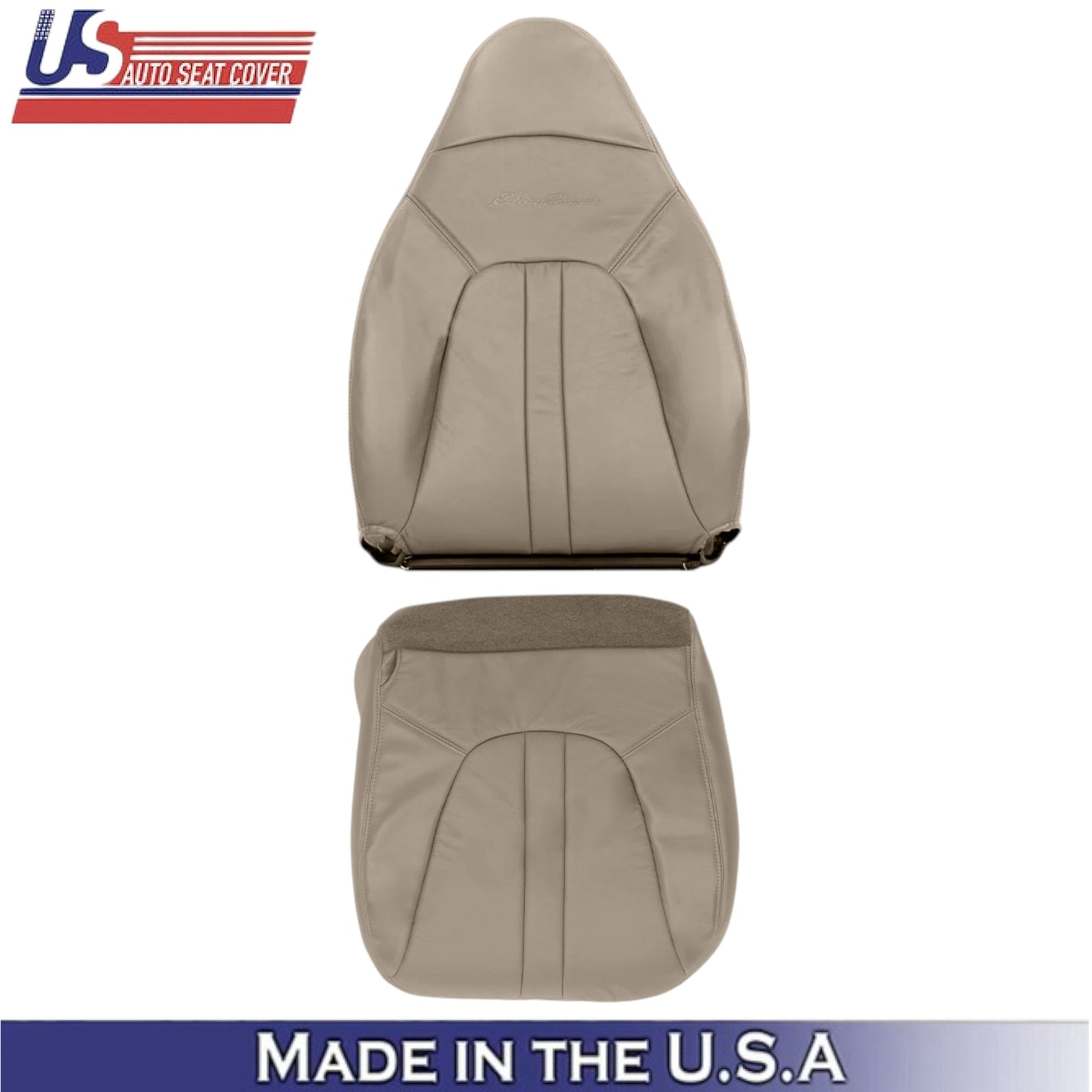 2000-2002 For Ford Expedition Eddie Bauer Leatherette Driver Side Covers Tan