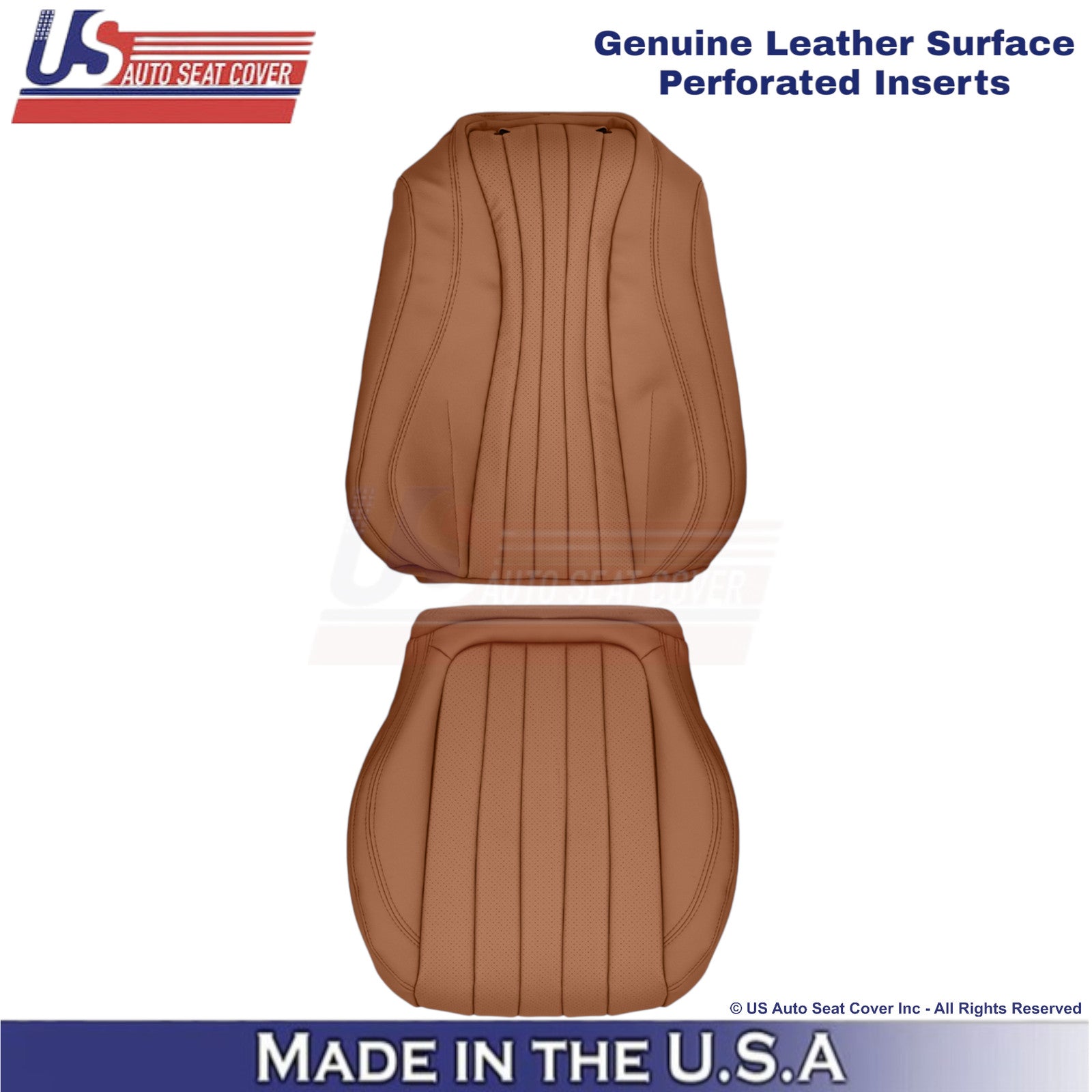 2018-2023 Fits Mercedes Benz E-Class Genuine Leather Front Driver Covers Saddle