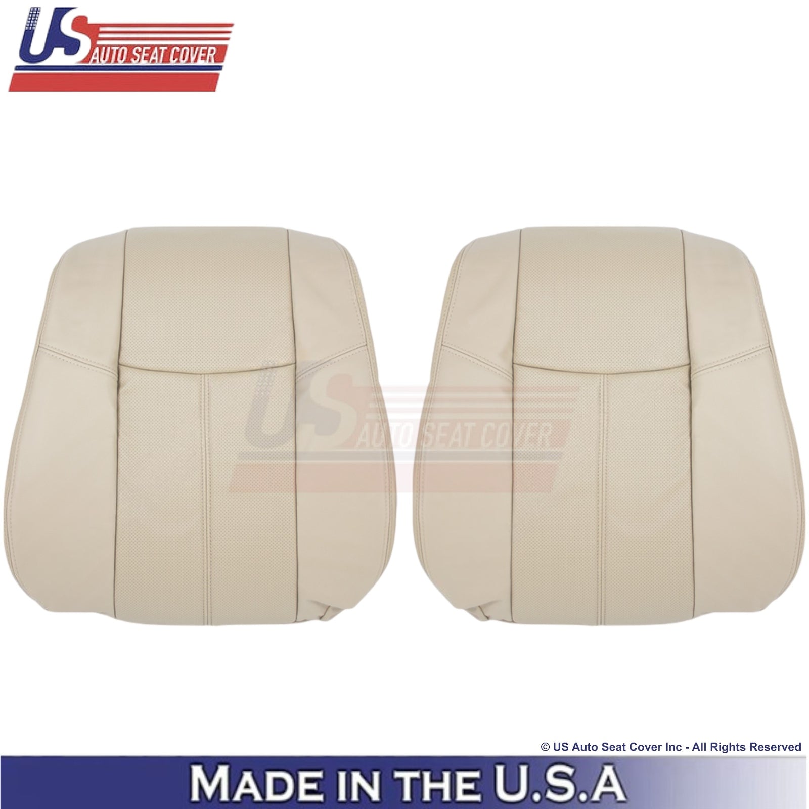 2013-2020 For Nissan Pathfinder Leather Front Replacement Seat Covers Almond