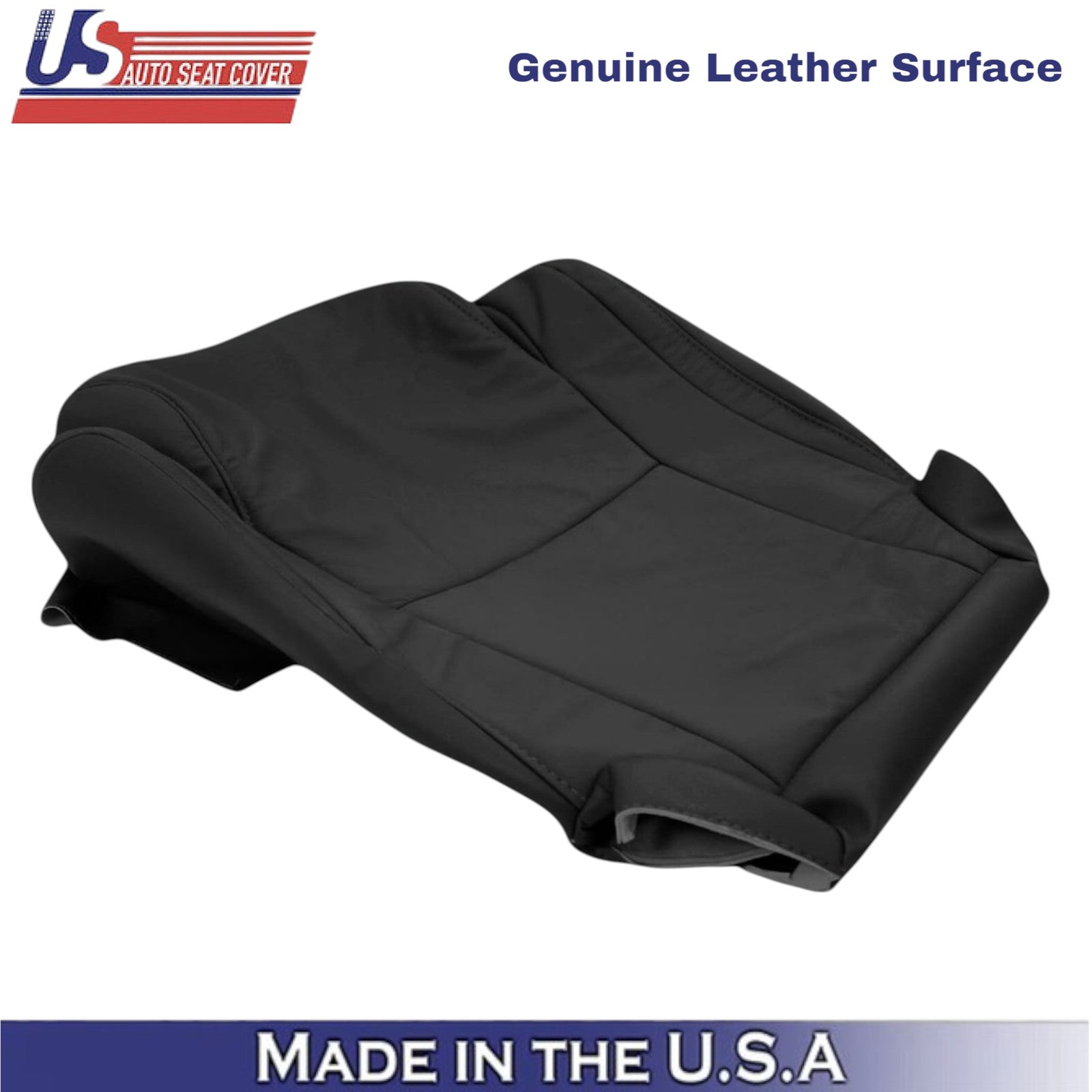2007-2013 For Toyota Tundra Genuine Leather front Passenger Seat Covers Black