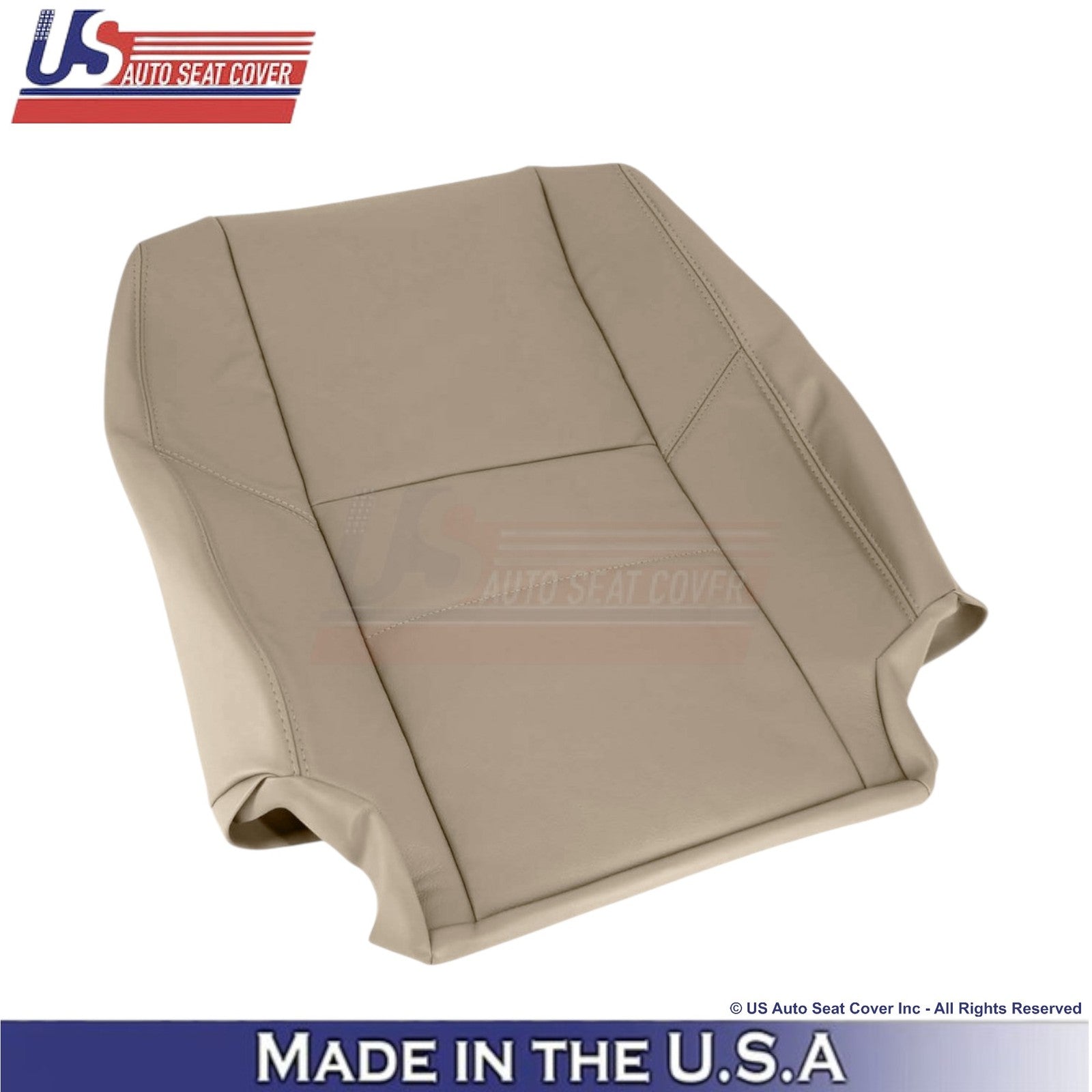 2000-2004 For Toyota Tundra Genuine Leather Front Replacement Top Covers Tan
