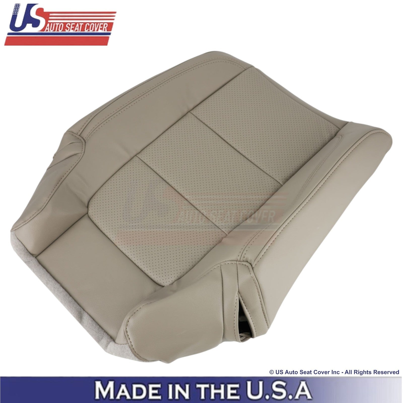 2011-2015 For Ford Explorer 2nd Row Right Top Leather Cover Med. Light Stone