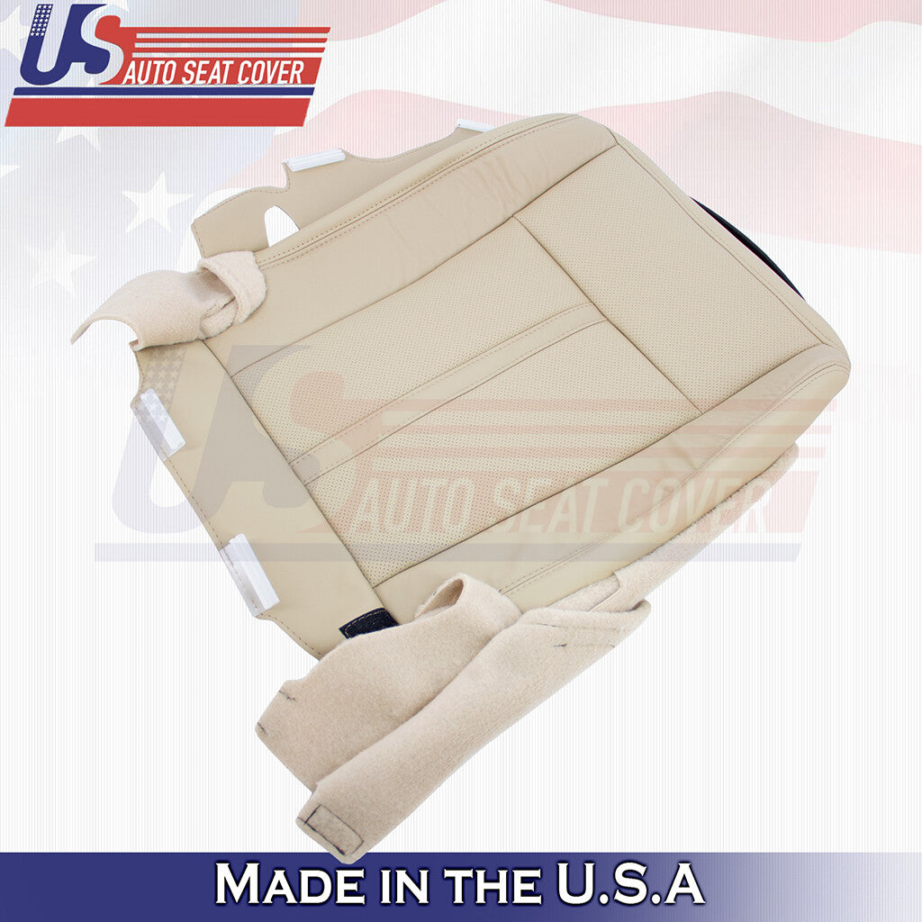 2015-2017 For Lincoln Navigator Leather Driver Bottom Replacement Seat Cover Tan