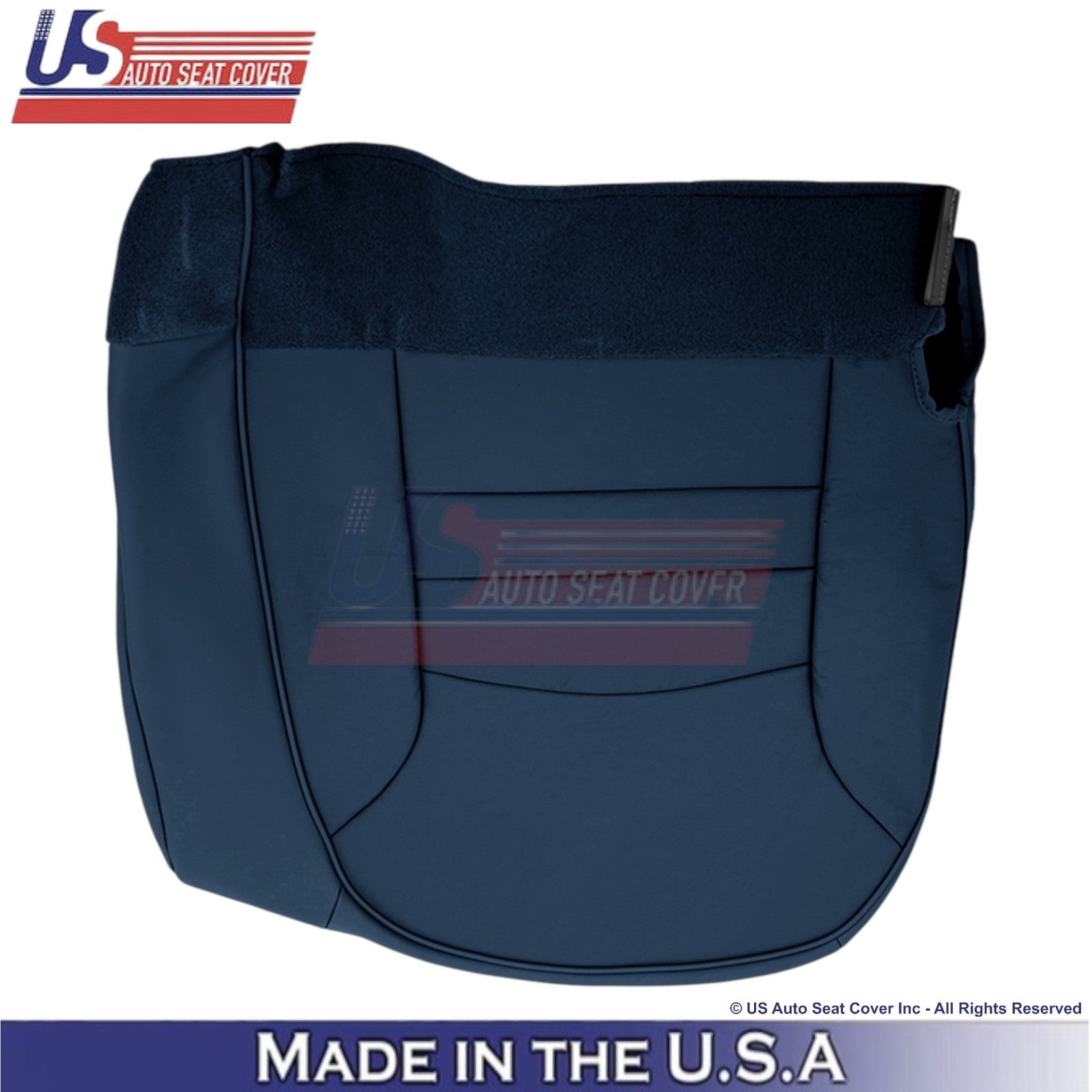 1998-2002 For Ford Crown Victoria Genuine Leather Front Bottom Covers Dark Denim