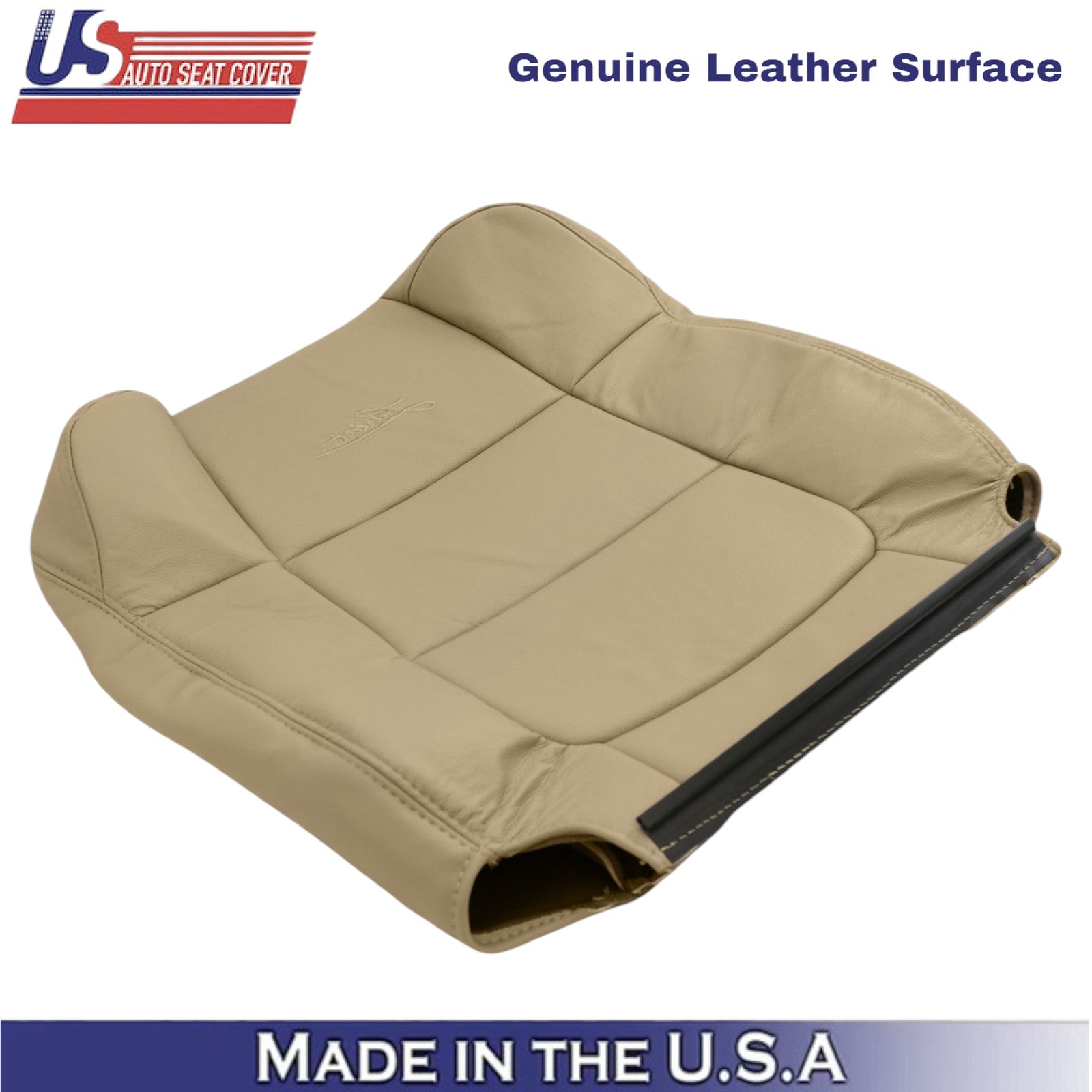 2001 to 2003 for Ford F150 Lariat leather Front Seat Covers Parchment Tan