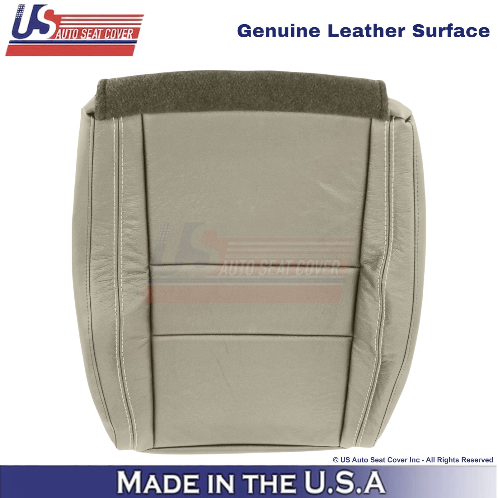 2011-2022 For Dodge Durango Genuine Leather Front Seat Covers Light Frost Beige