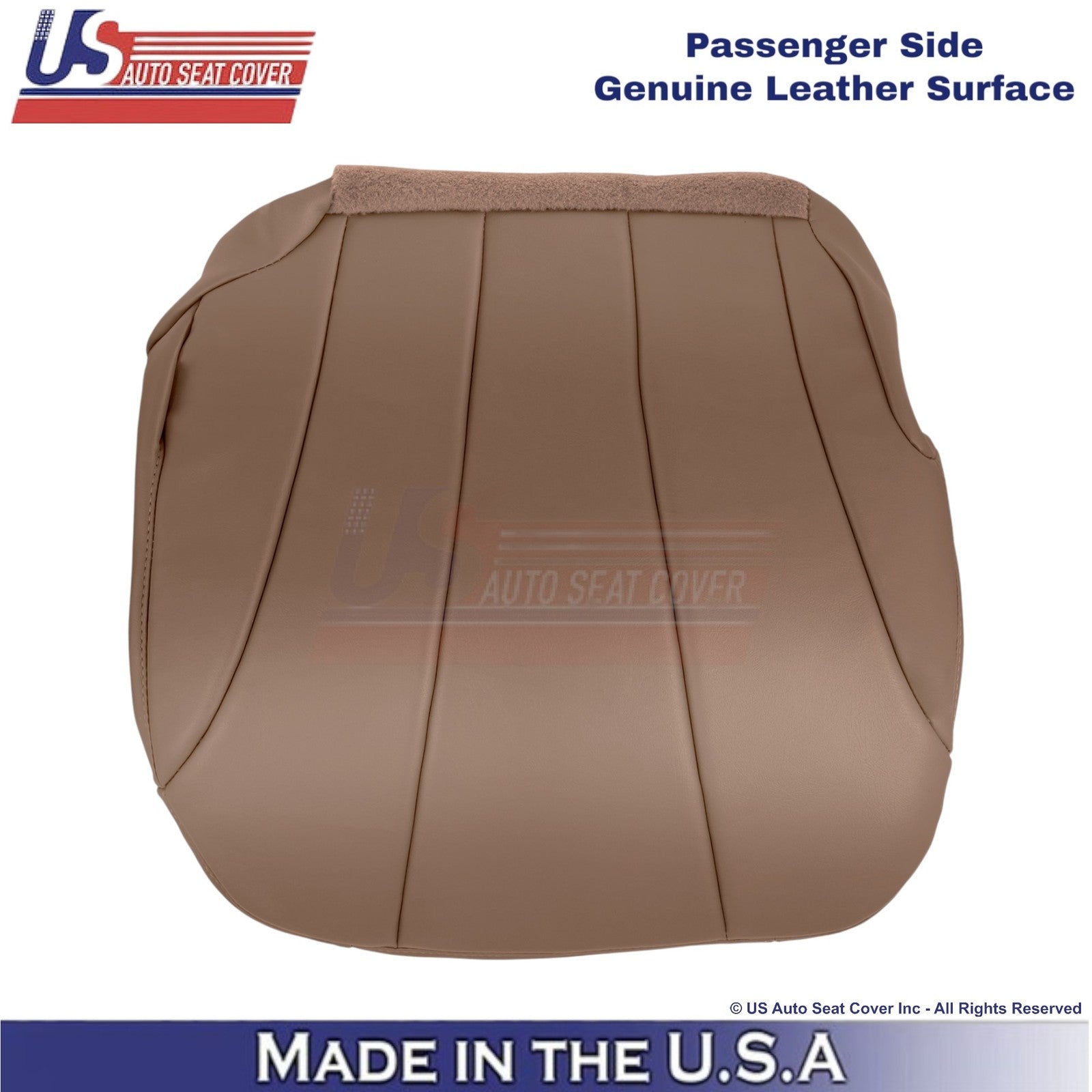 1999-2000 For Chevy Silverado W/T Leather Passenger Bottom Cover Medium Dark Oak