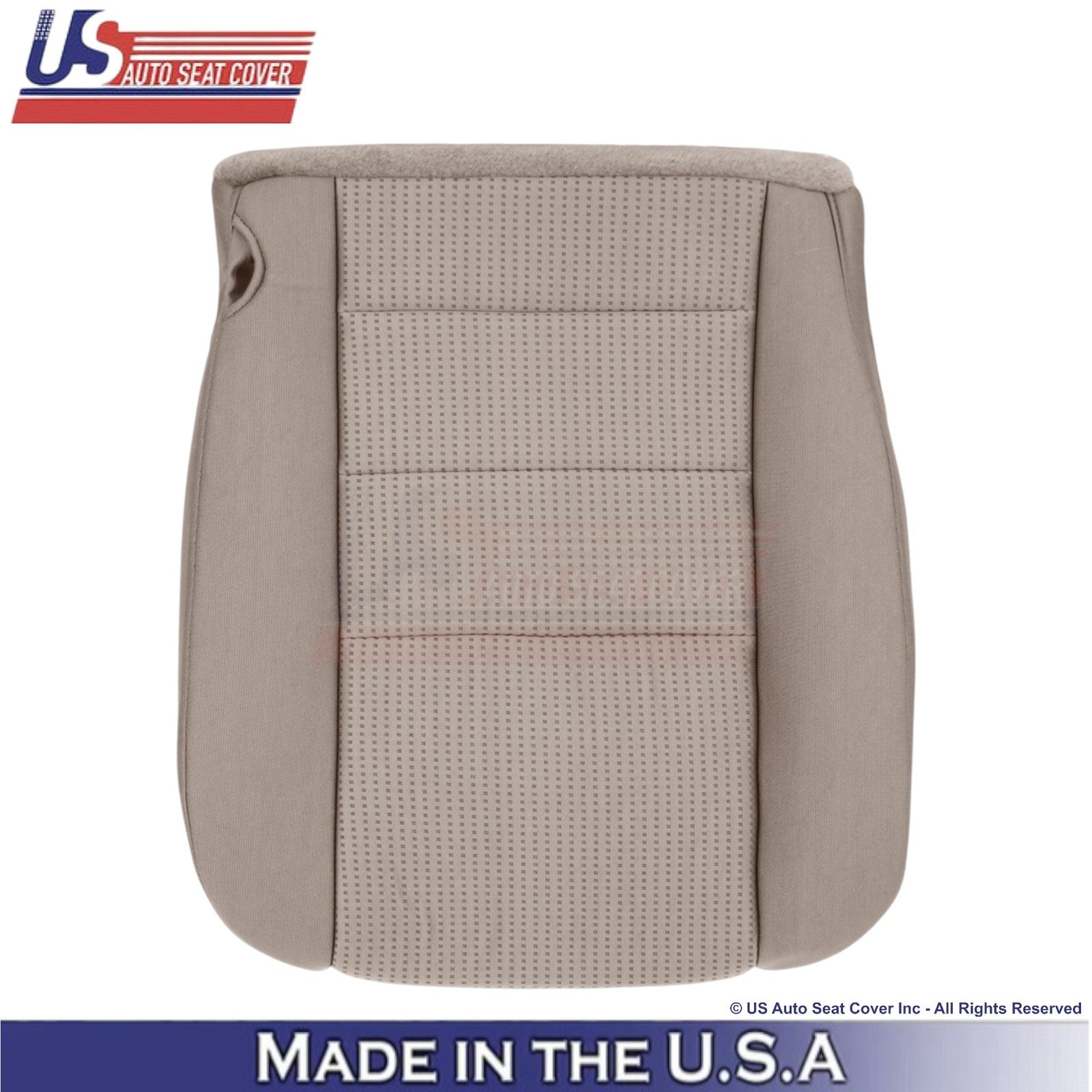 2008-2010 Fits Ford F-250 XLT Cloth Driver Bottom Replacement Seat Cover Camel