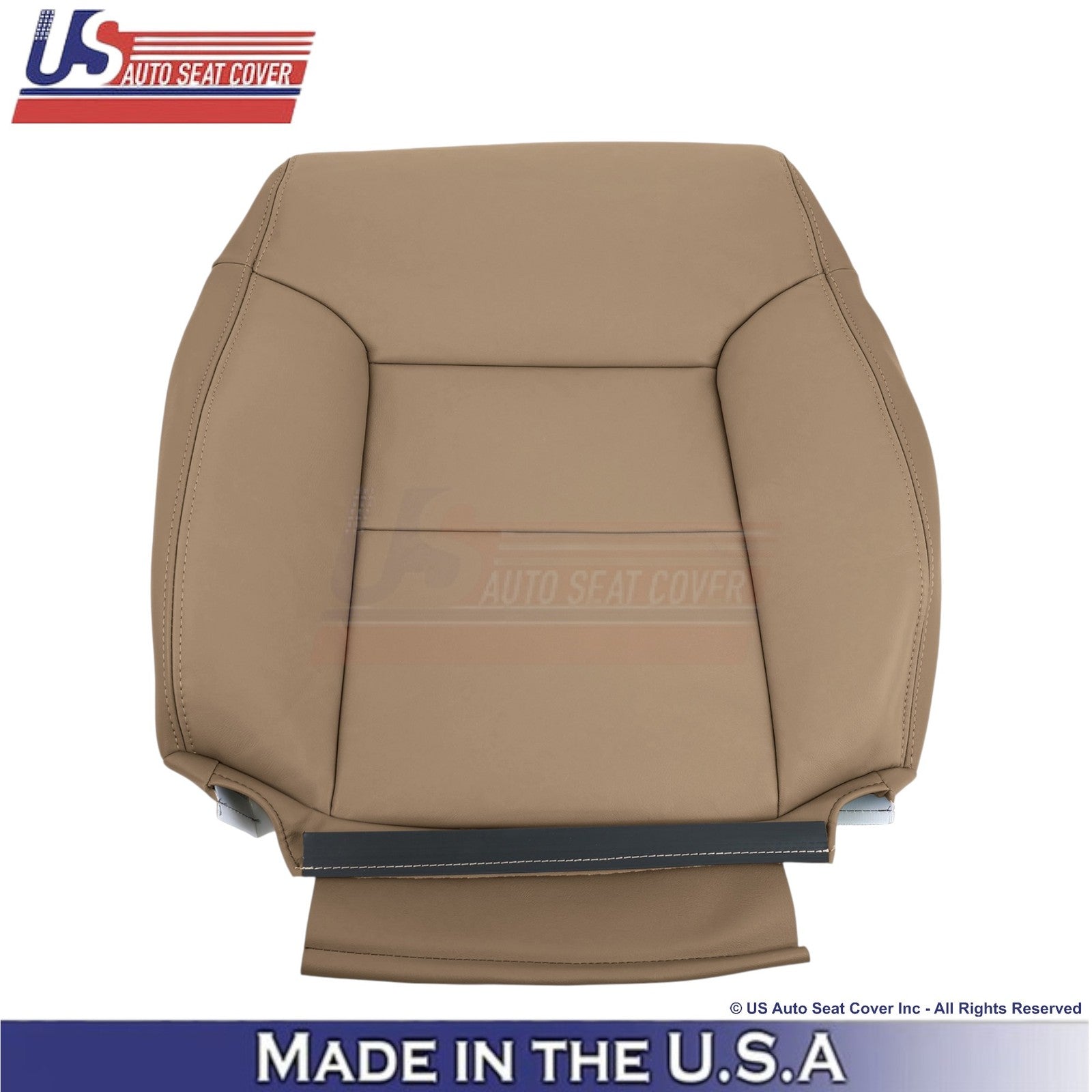 1998-2003 Fits Toyota Sienna Genuine Leather Passenger Top Seat Cover Dark Oak