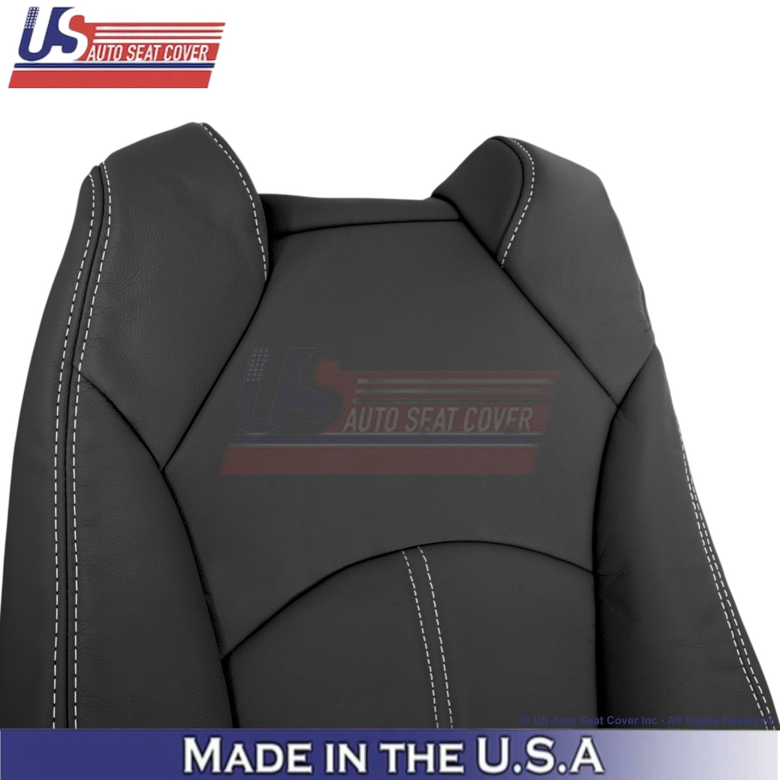 2013-2017 Fits Chevy Traverse Genuine Leather Driver Side Seat Covers Ebony