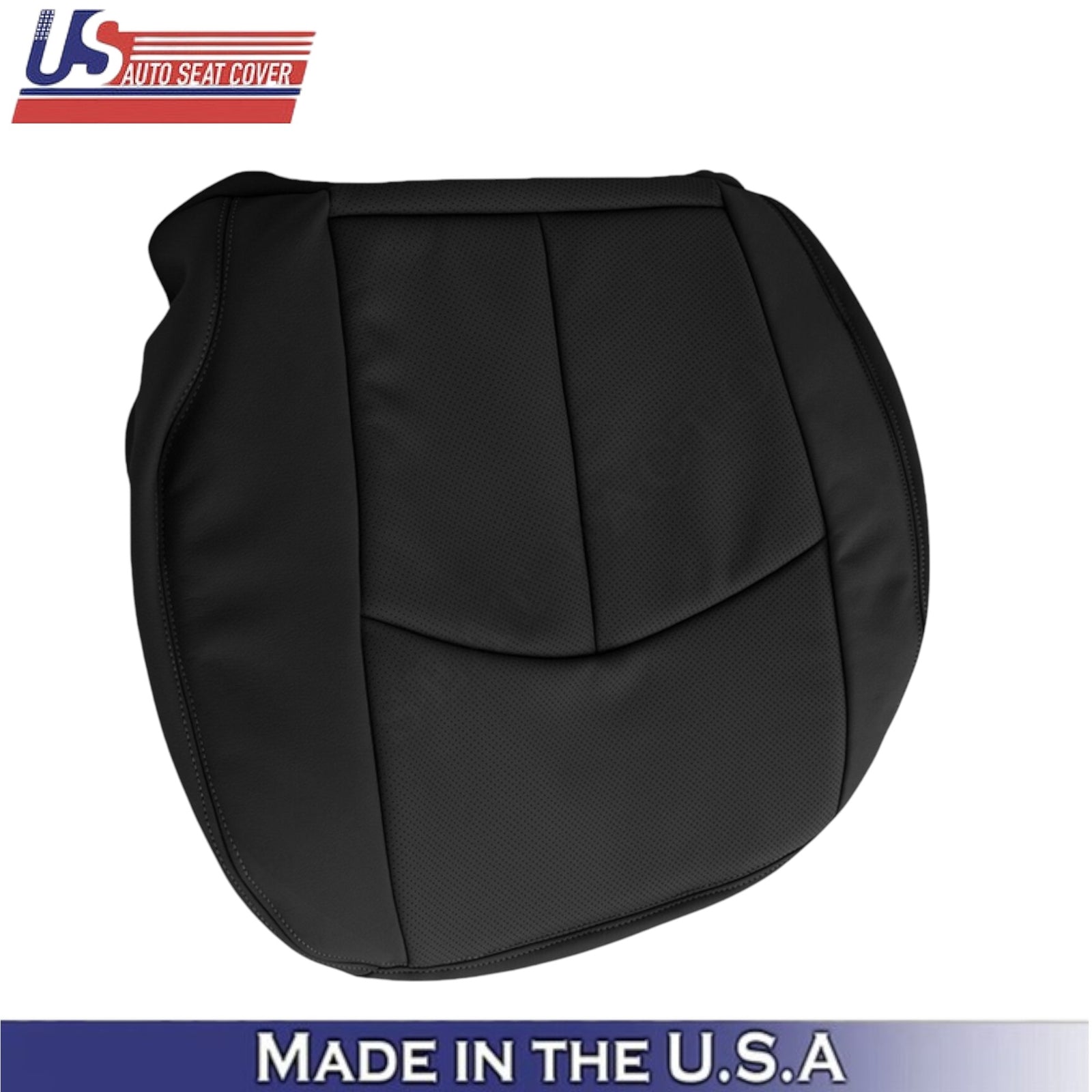 2002-2009 For Mercedes-Benz E-Class Genuine Leather Bottom Seat Covers Black