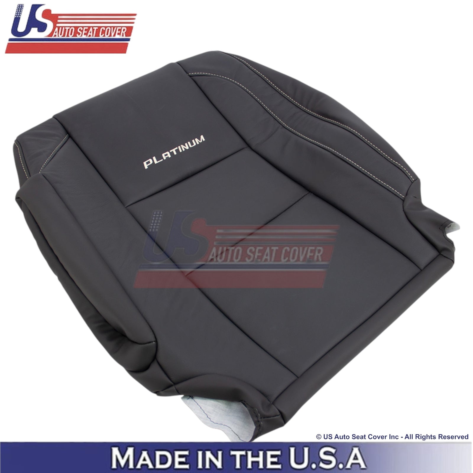 2010-2015 For Nissan Armada Platinum Genuine Leather Top Covers Dark Charcoal
