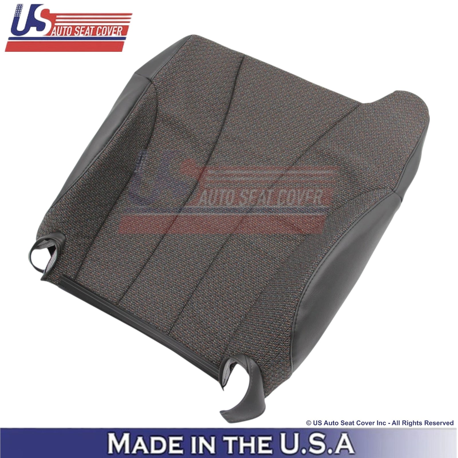 1999-2002 For Chevy Silverado 1500 2500 3500 Cloth Front Seat Covers Graphite