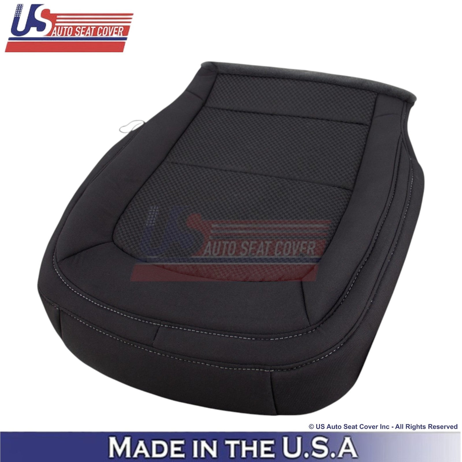 2015-2022 For Chevrolet Colorado Cloth Front Replacement Seat Covers Jet Black