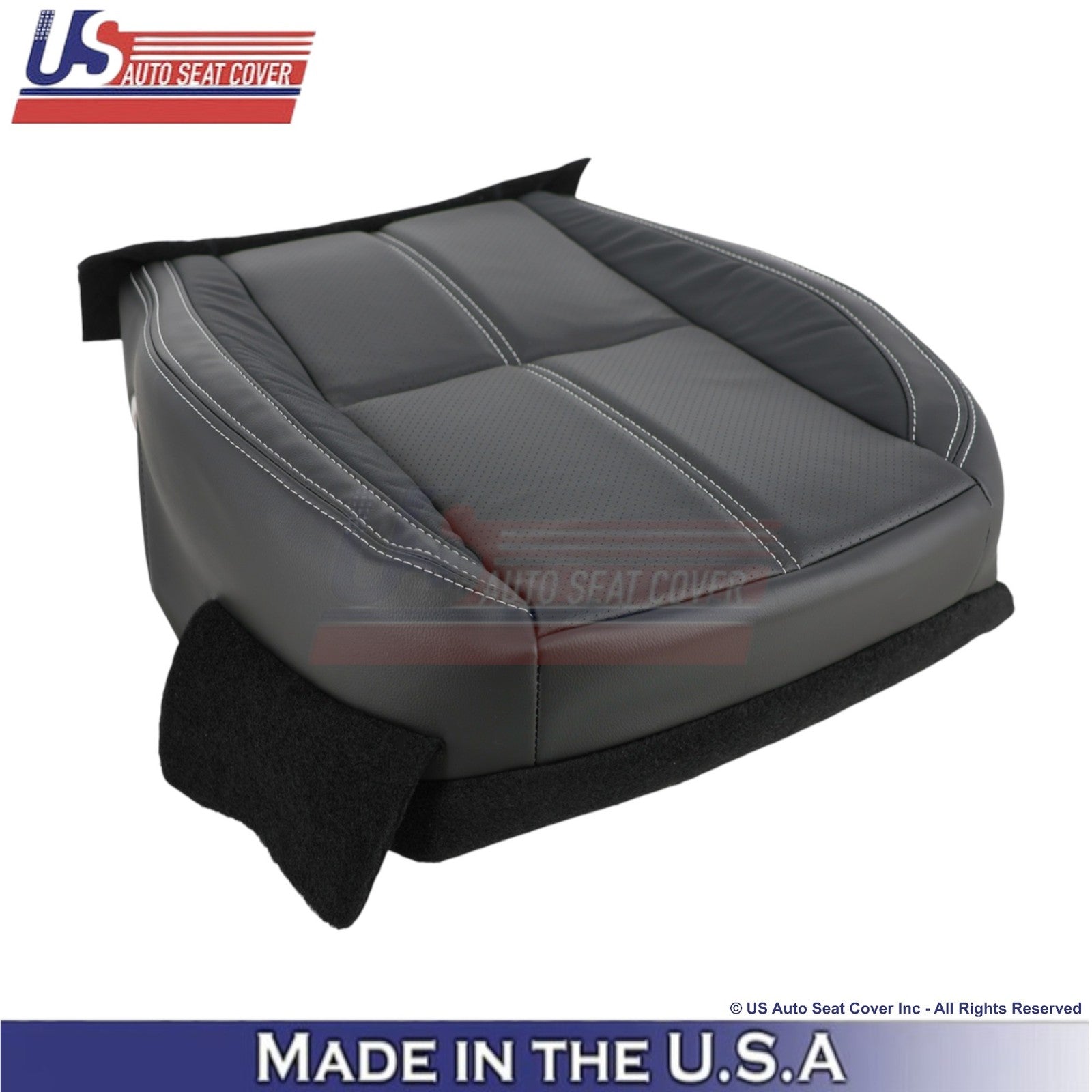 2017-2018 Fits Subaru Forester Touring Genuine Leather Bottom Seat Covers Black
