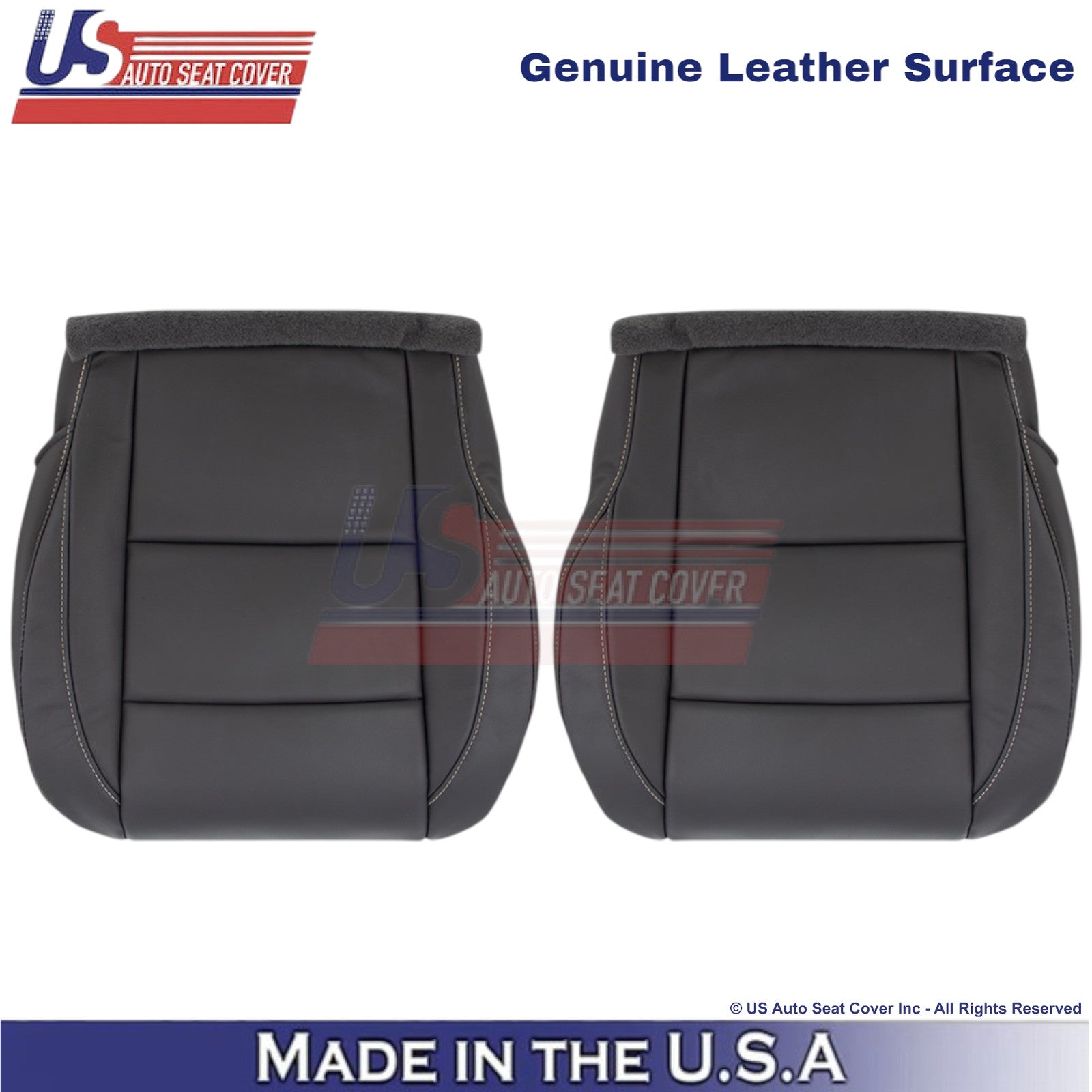 2010-2015 For Nissan Armada Platinum Genuine Leather Bottom Covers Dark Charcoal