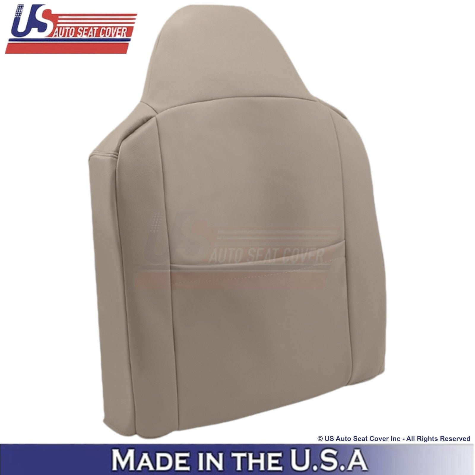 2002-2003 Fits Ford F250 F350 Lariat Leatherette Perforated Front Top Covers Tan