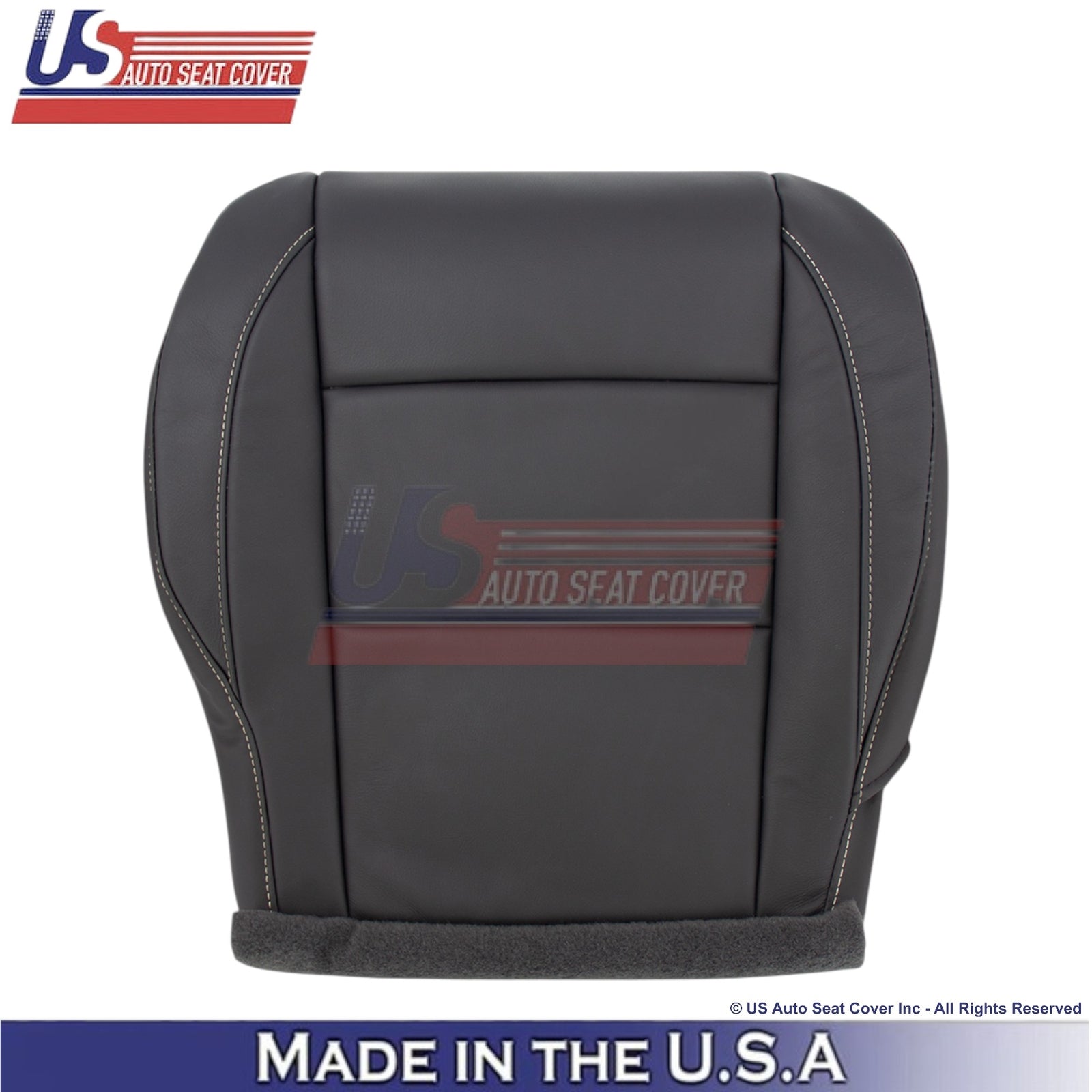 2010-2015 For Nissan Armada Platinum Genuine Leather Driver Covers Dark Charcoal